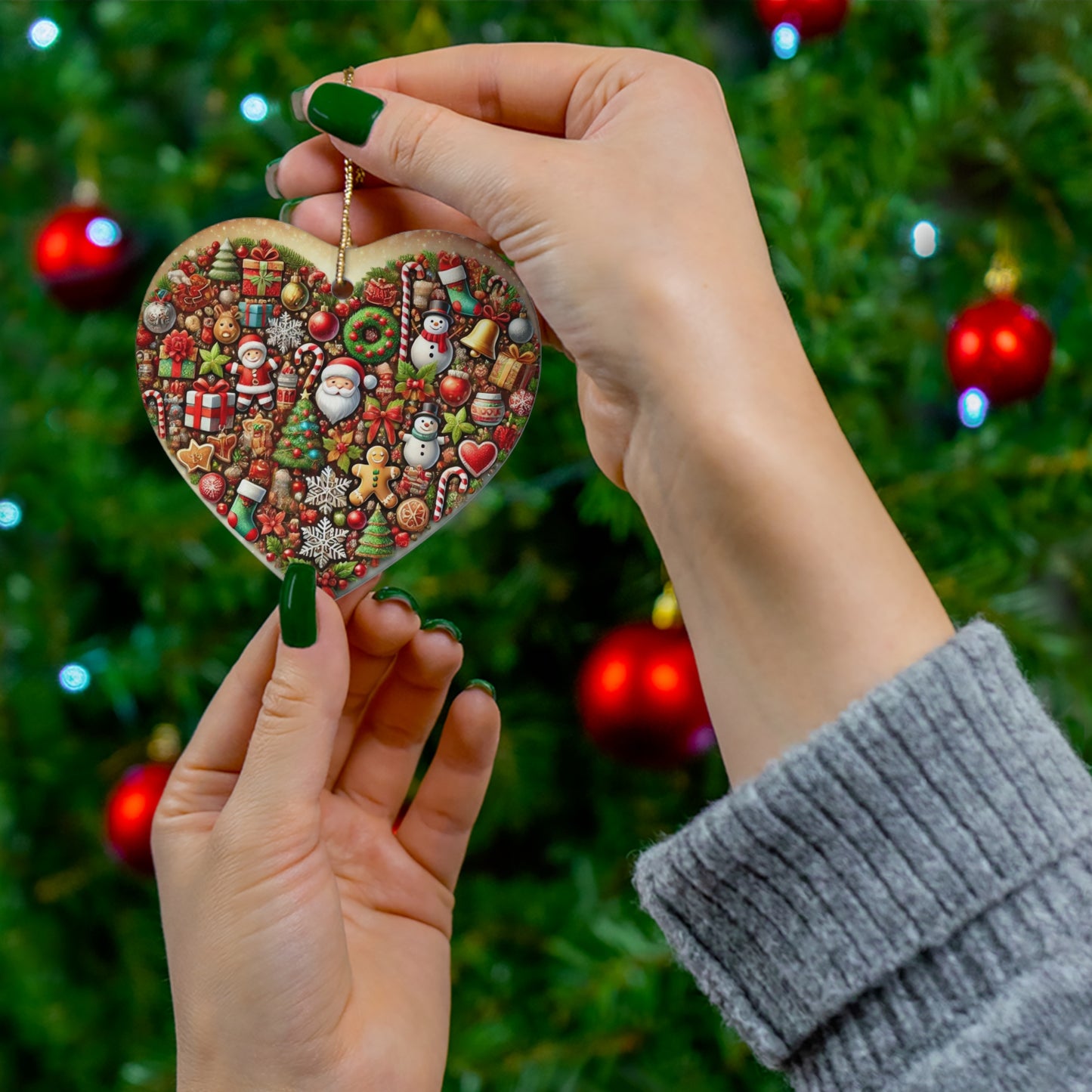 Ceramic Ornament, 4 Shapes