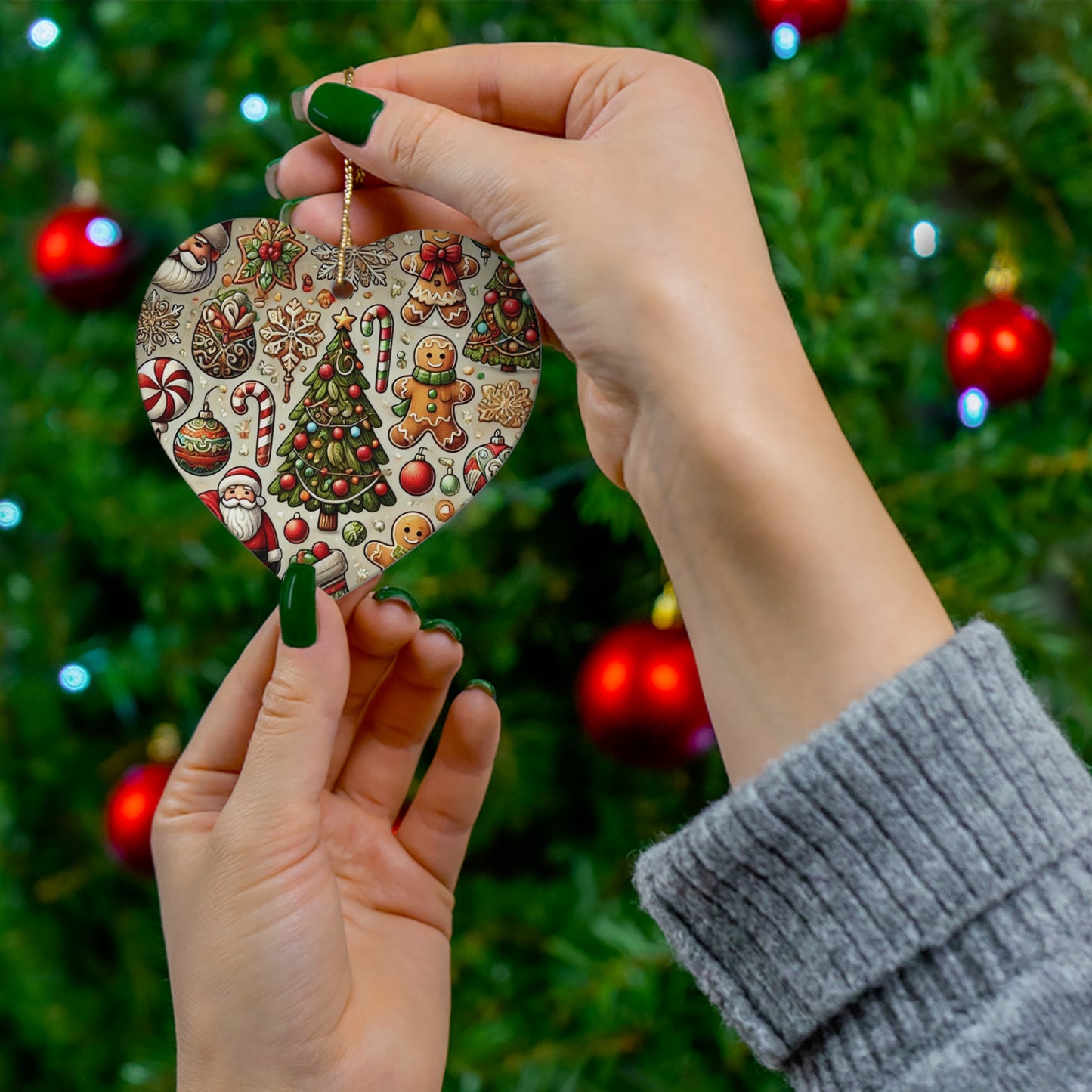 Ceramic Ornament, 4 Shapes