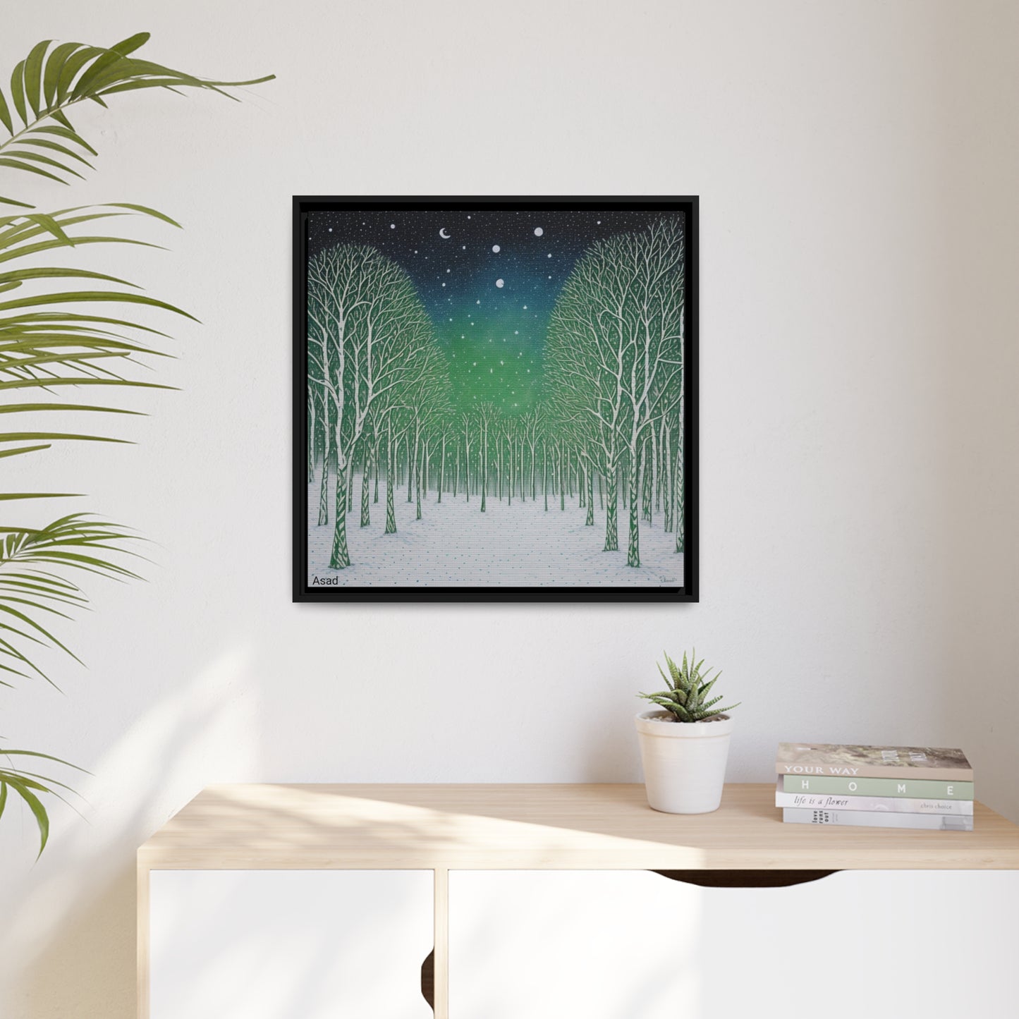Matte Canvas, Black Frame