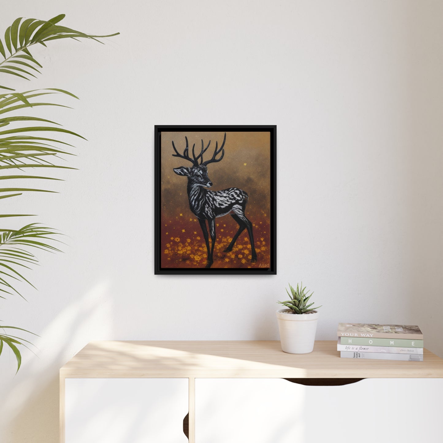 Matte Canvas, Black Frame