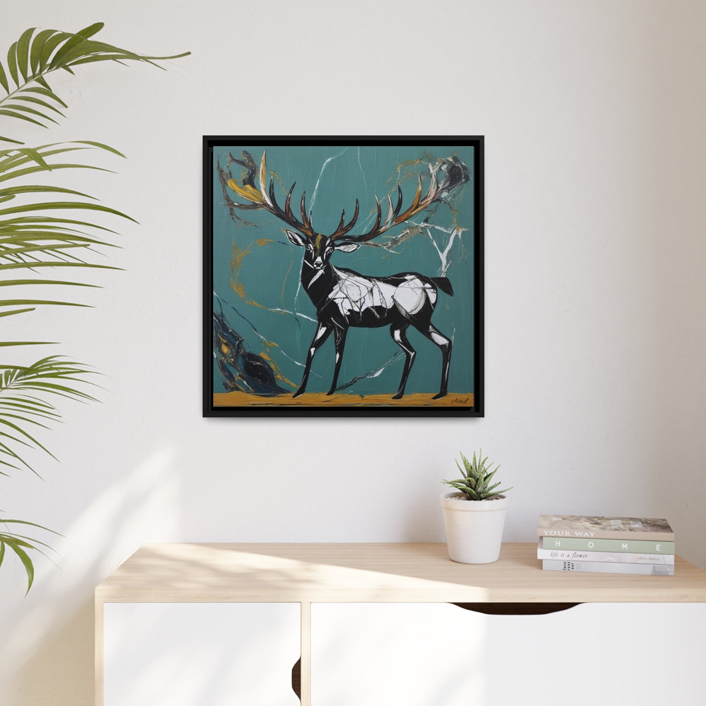 Matte Canvas, Black Frame