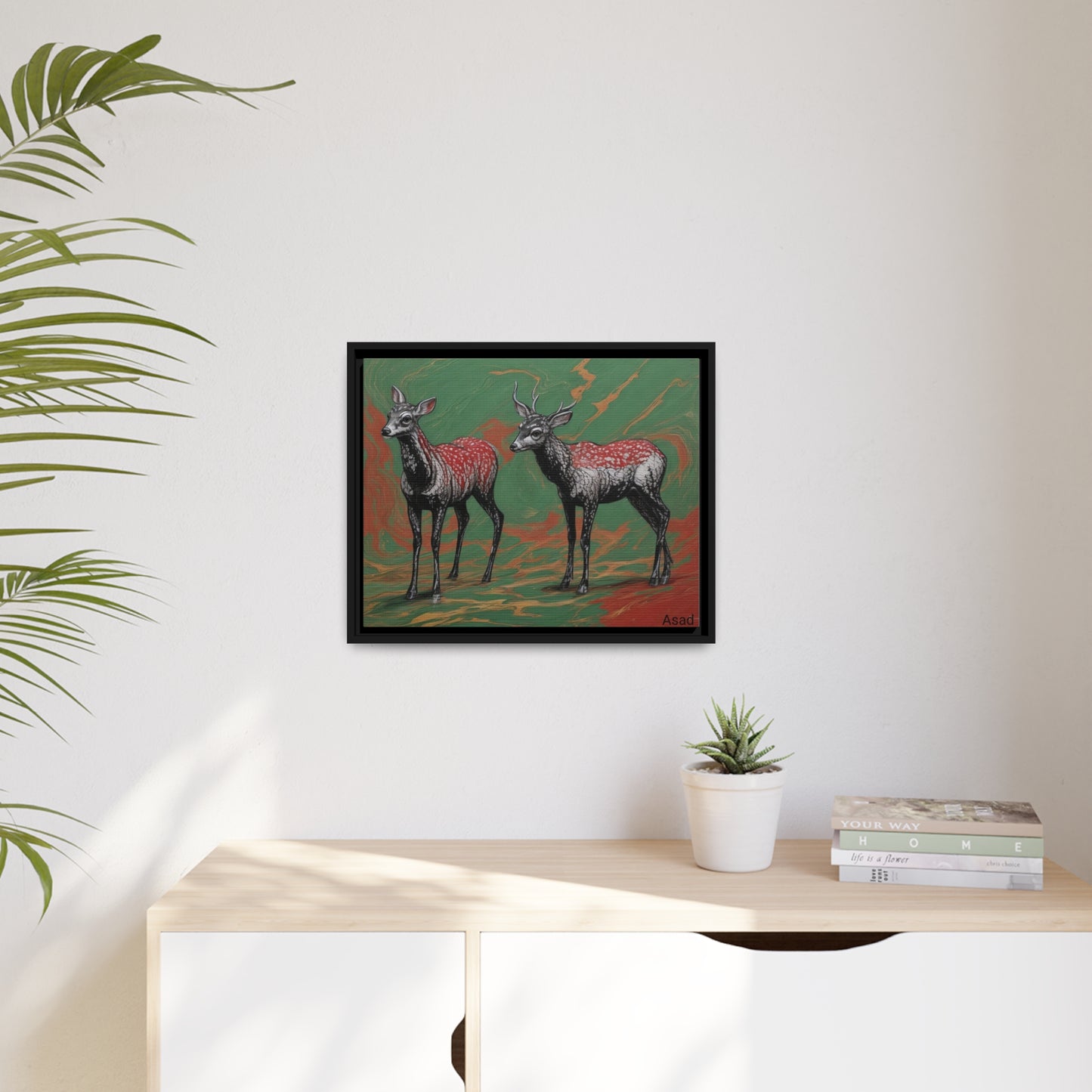 Matte Canvas, Black Frame