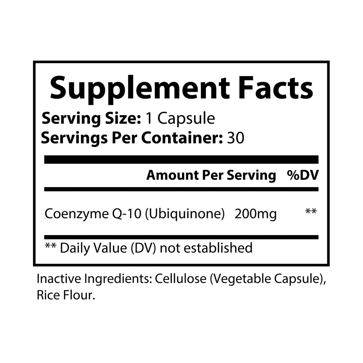 CoQ10 (Ubiquinone) Supplement (30 Capsules) By Dr. Asad Ali Syed