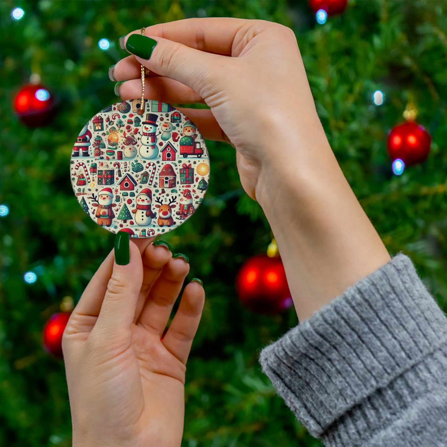 Ceramic Ornament, 4 Shapes
