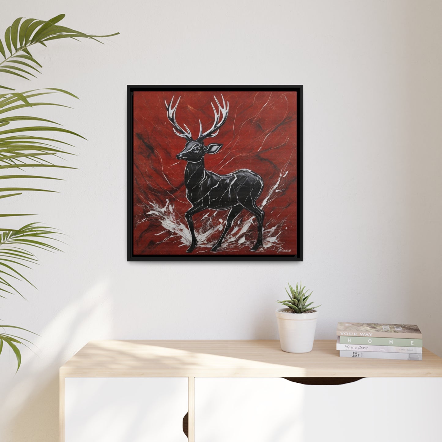 Matte Canvas, Black Frame