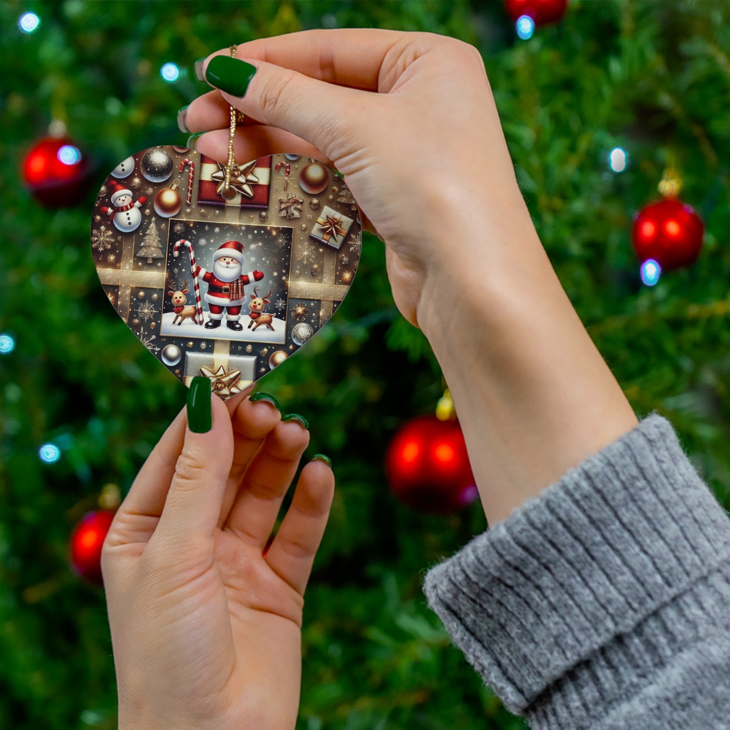 Ceramic Ornament, 4 Shapes