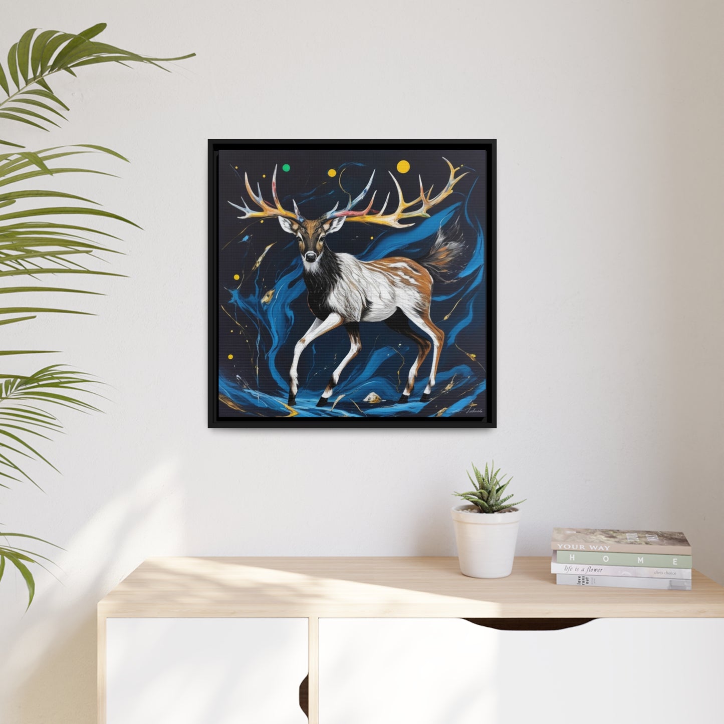Matte Canvas, Black Frame