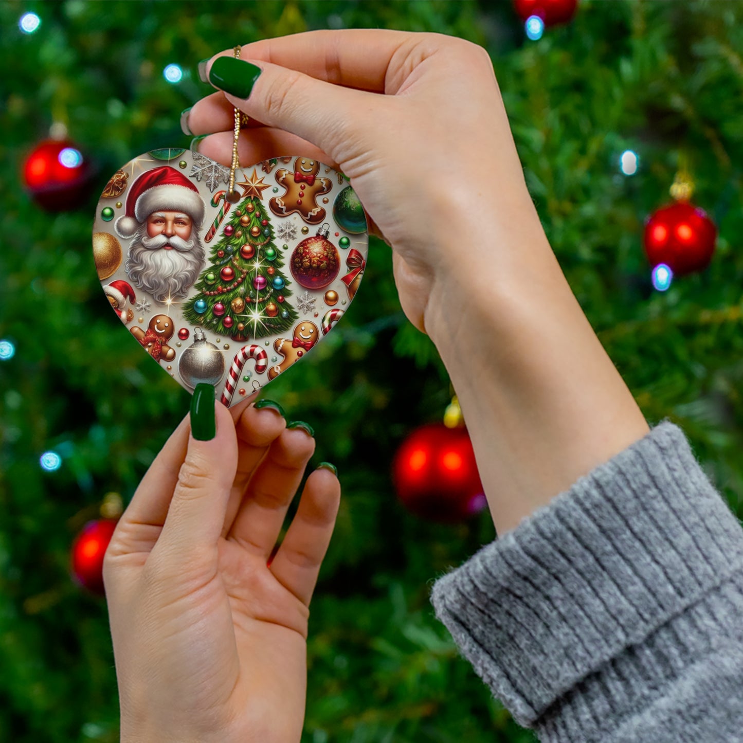 Ceramic Ornament, 4 Shapes