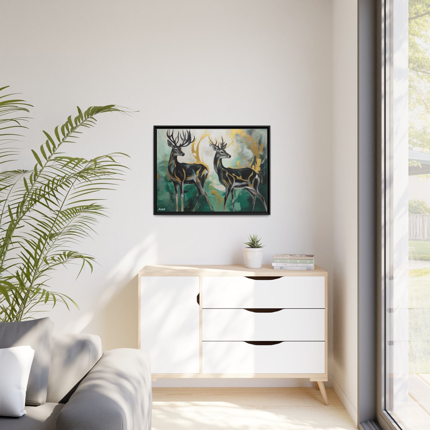 Matte Canvas, Black Frame