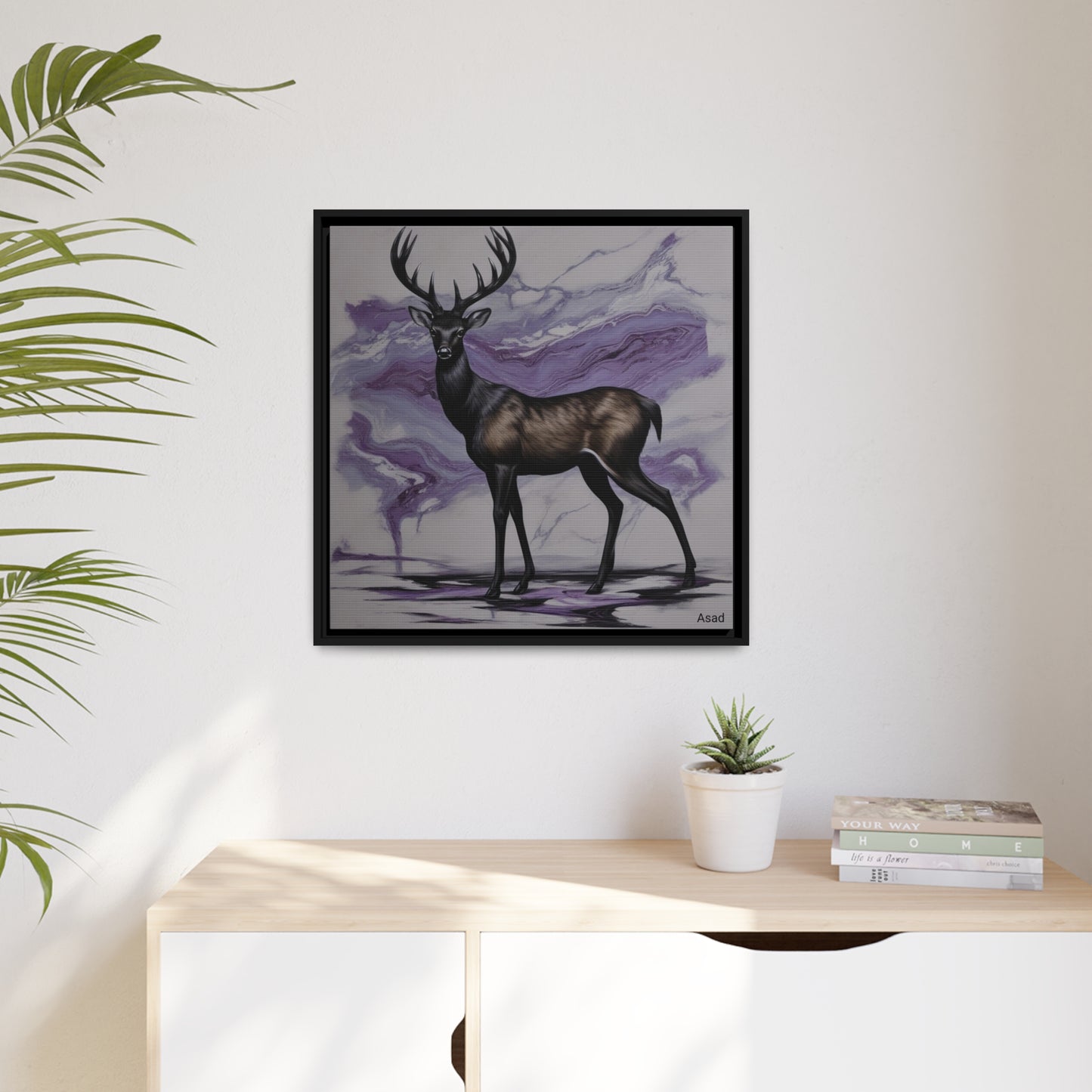 Matte Canvas, Black Frame