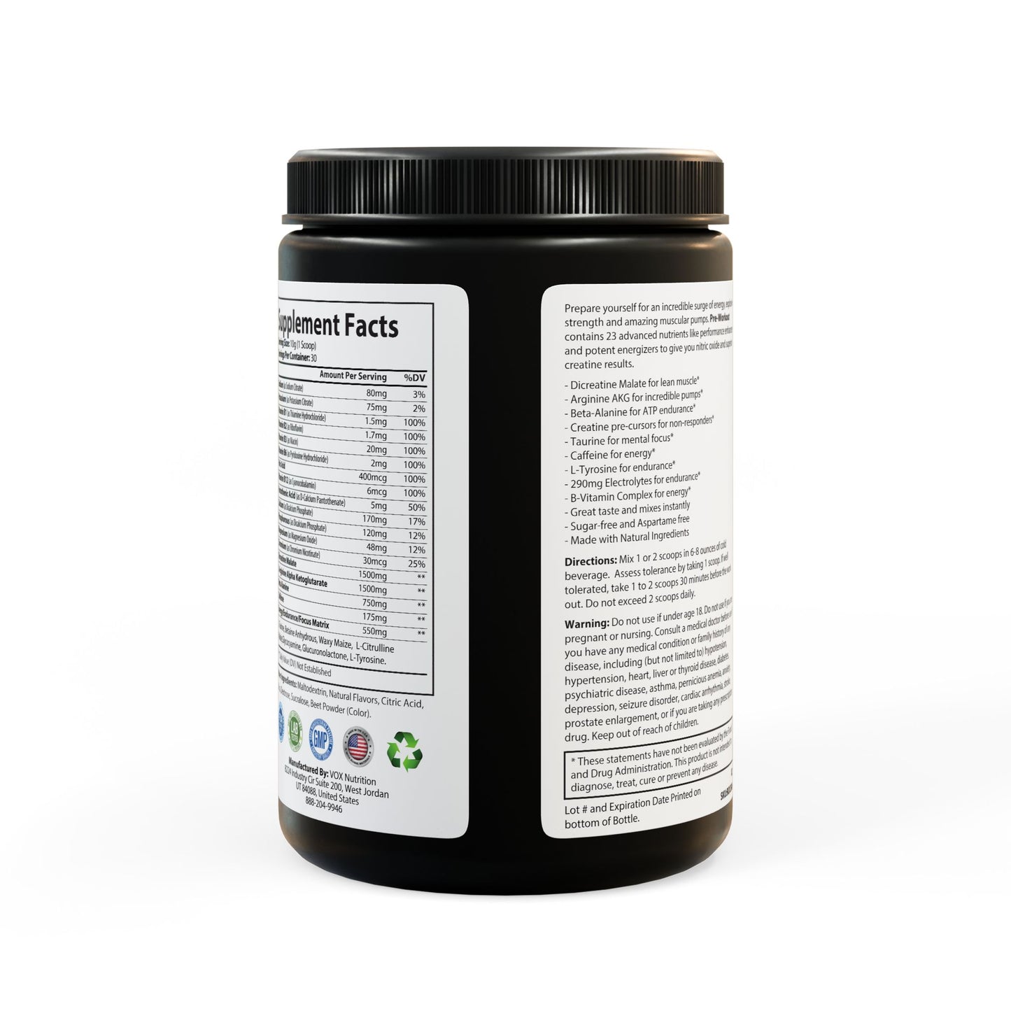 Pre-Workout Supplement, Watermelon (300g, 10.58oz) By Dr. Asad Ali Syed