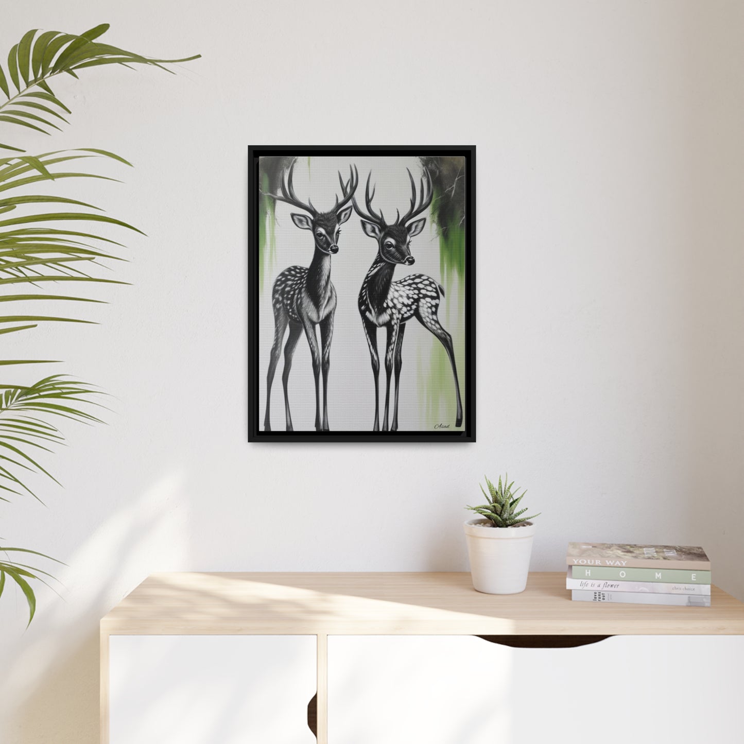 Matte Canvas, Black Frame