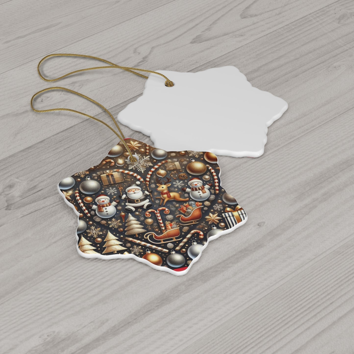 Ceramic Ornament, 4 Shapes