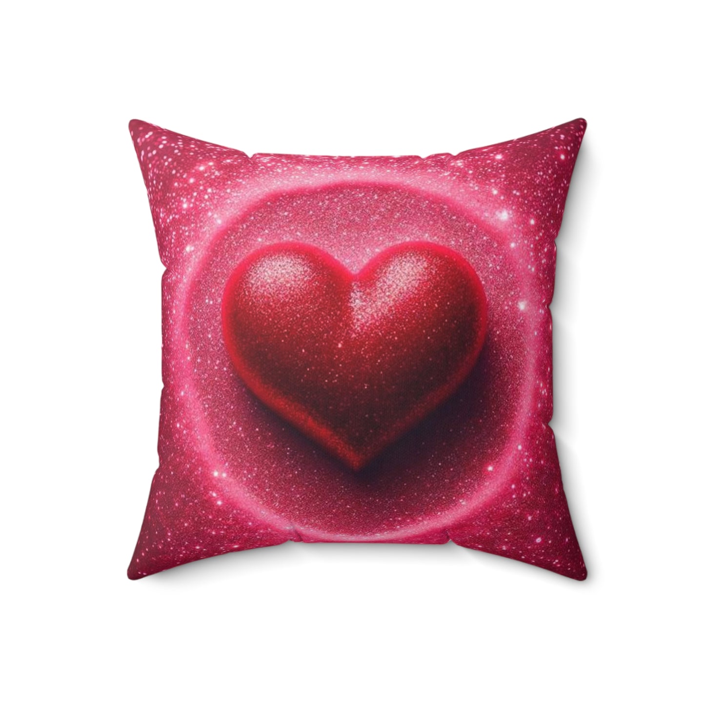 A Spun Polyester Square Pillow