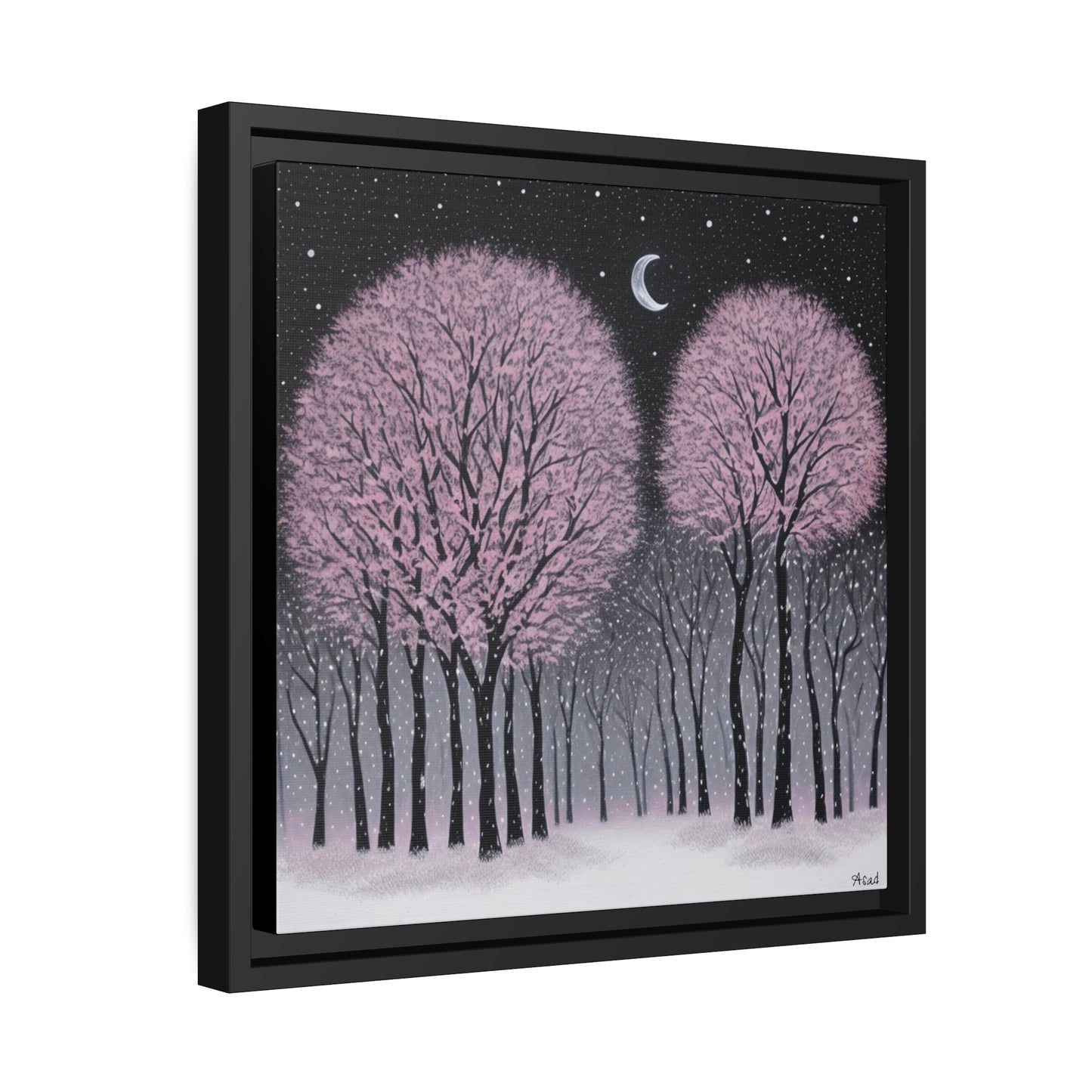 Matte Canvas, Black Frame