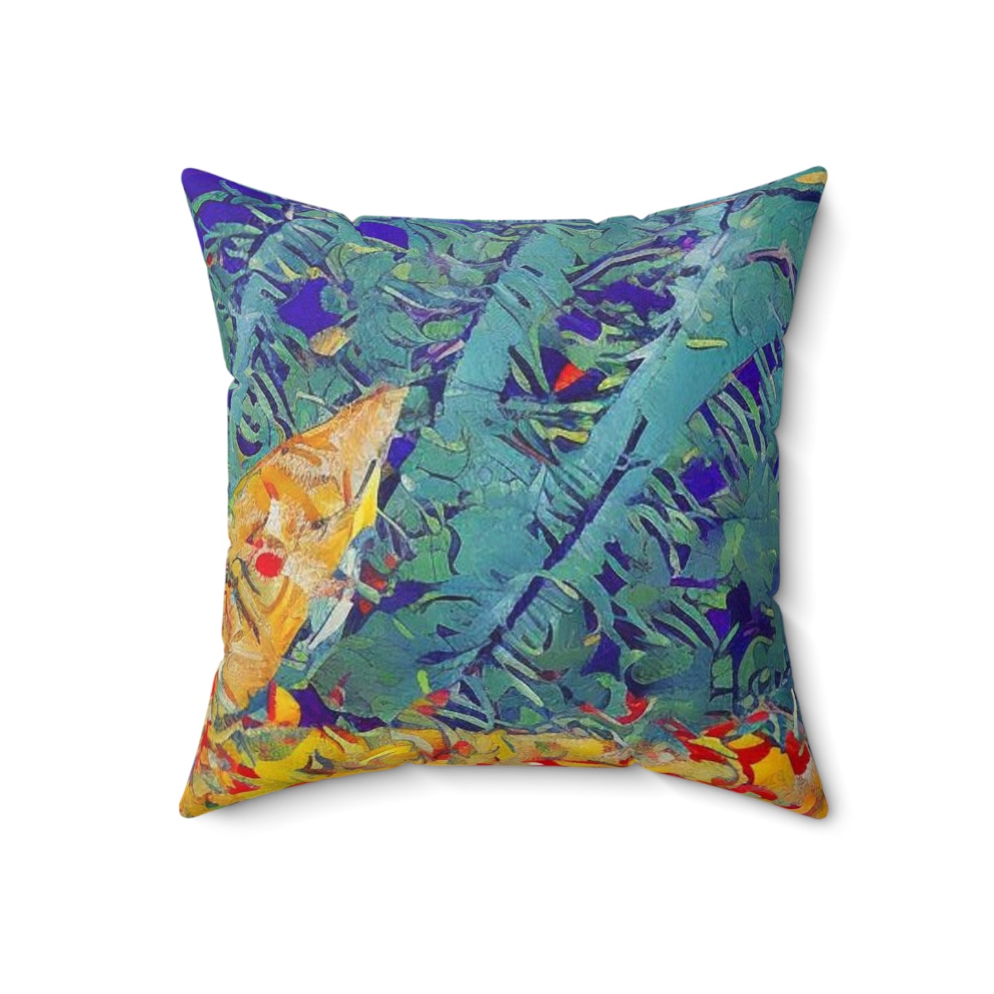 Spun Polyester Square Pillow