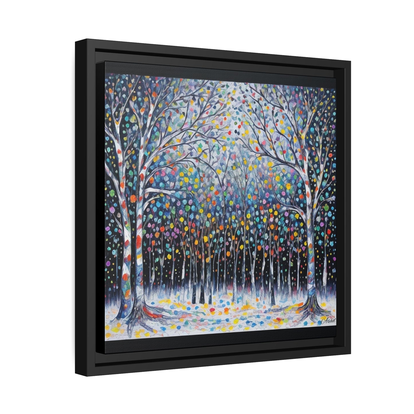Matte Canvas, Black Frame