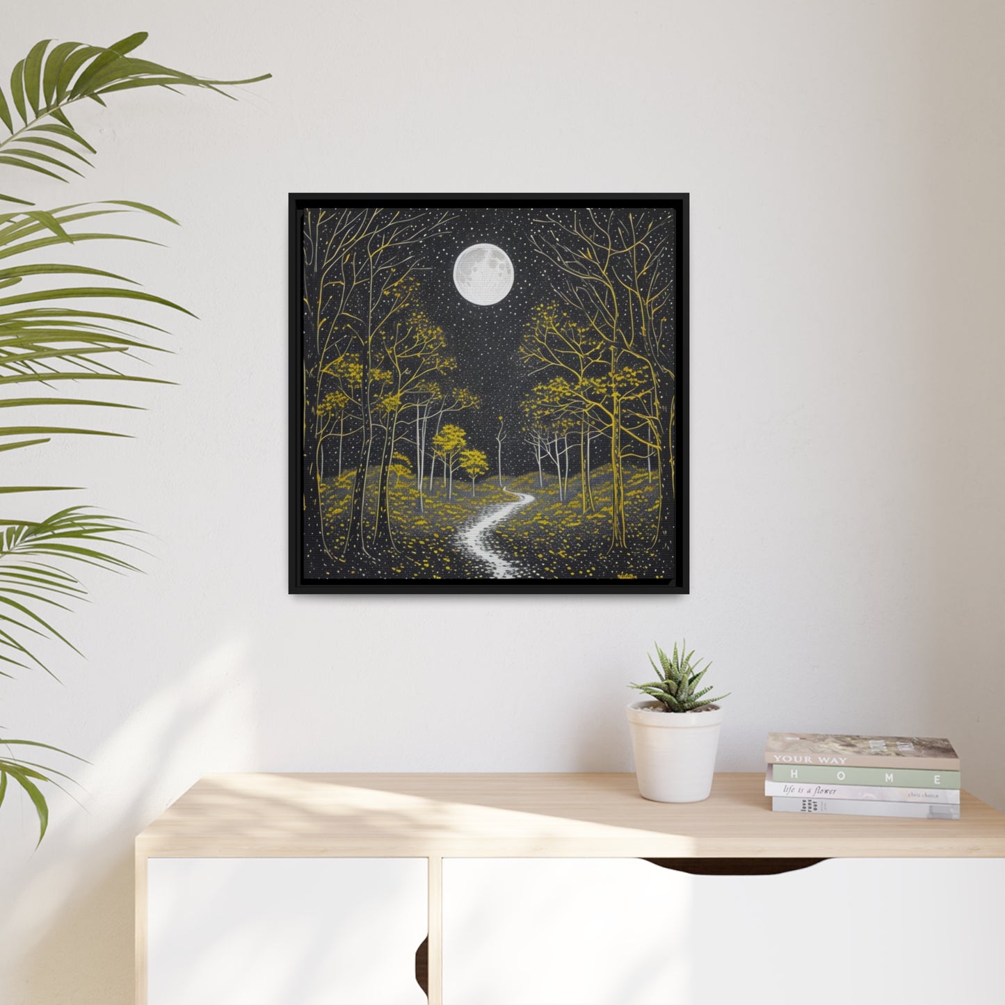 Matte Canvas, Black Frame