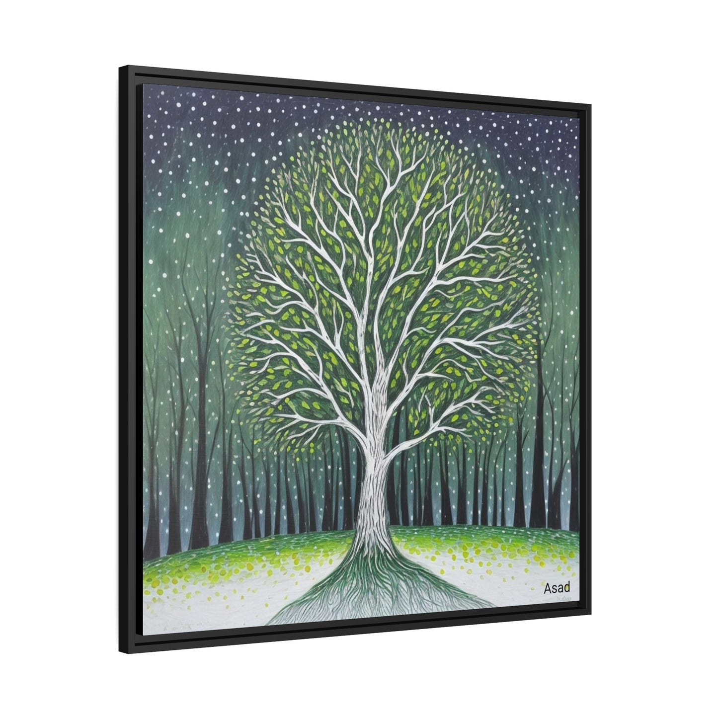 Matte Canvas, Black Frame