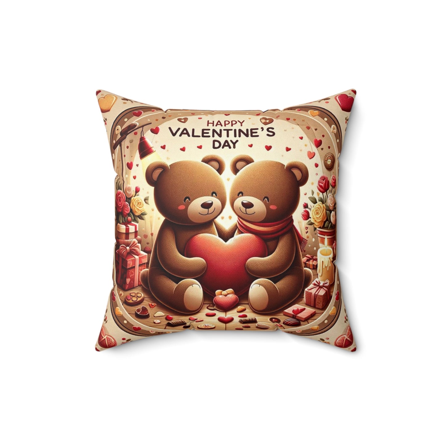 Spun Polyester Square Pillow