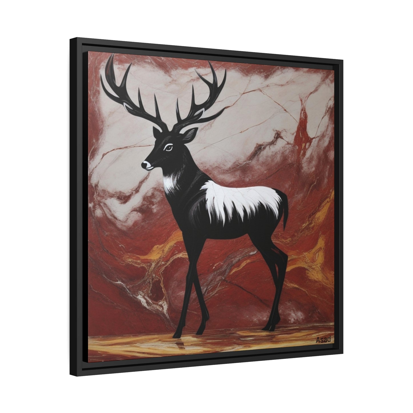 Matte Canvas, Black Frame