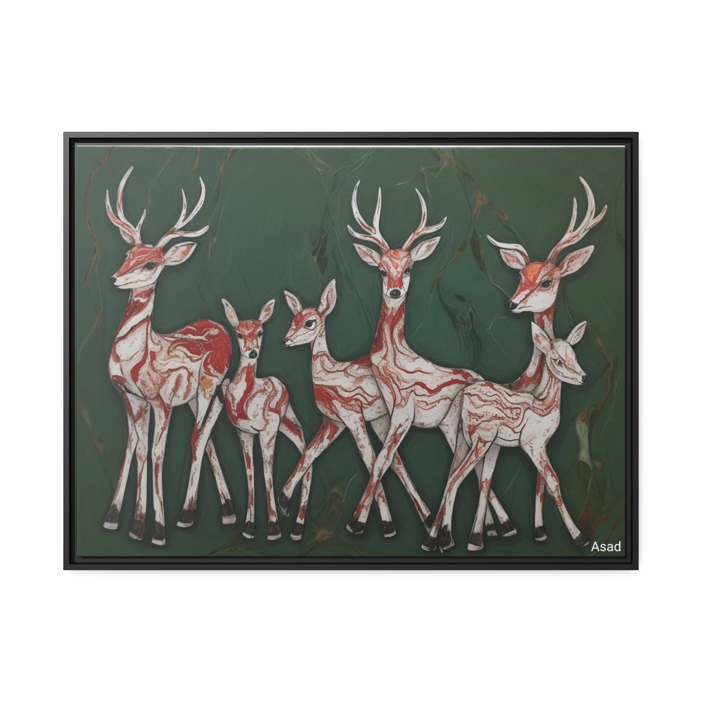 Matte Canvas, Black Frame