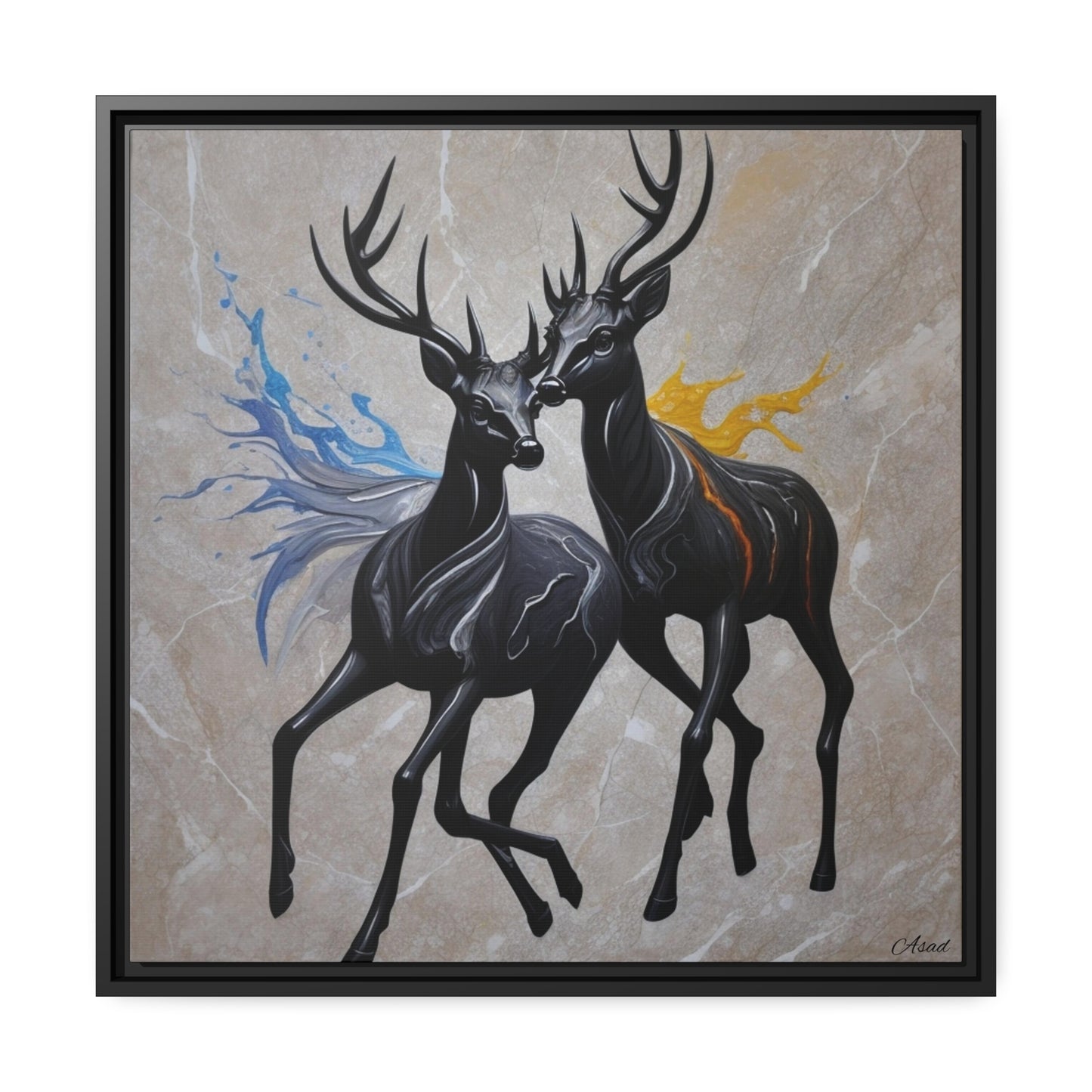 Matte Canvas, Black Frame