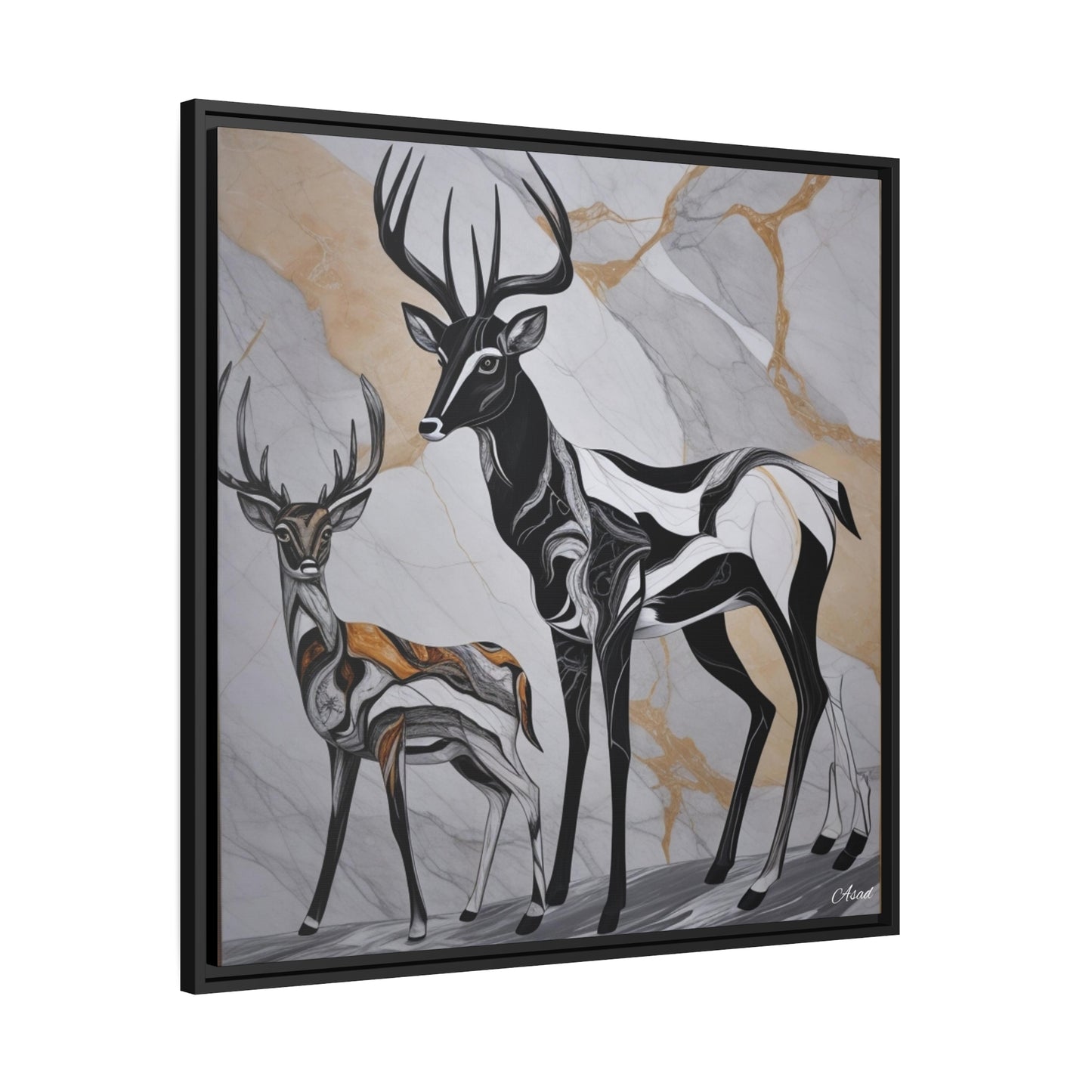 Matte Canvas, Black Frame