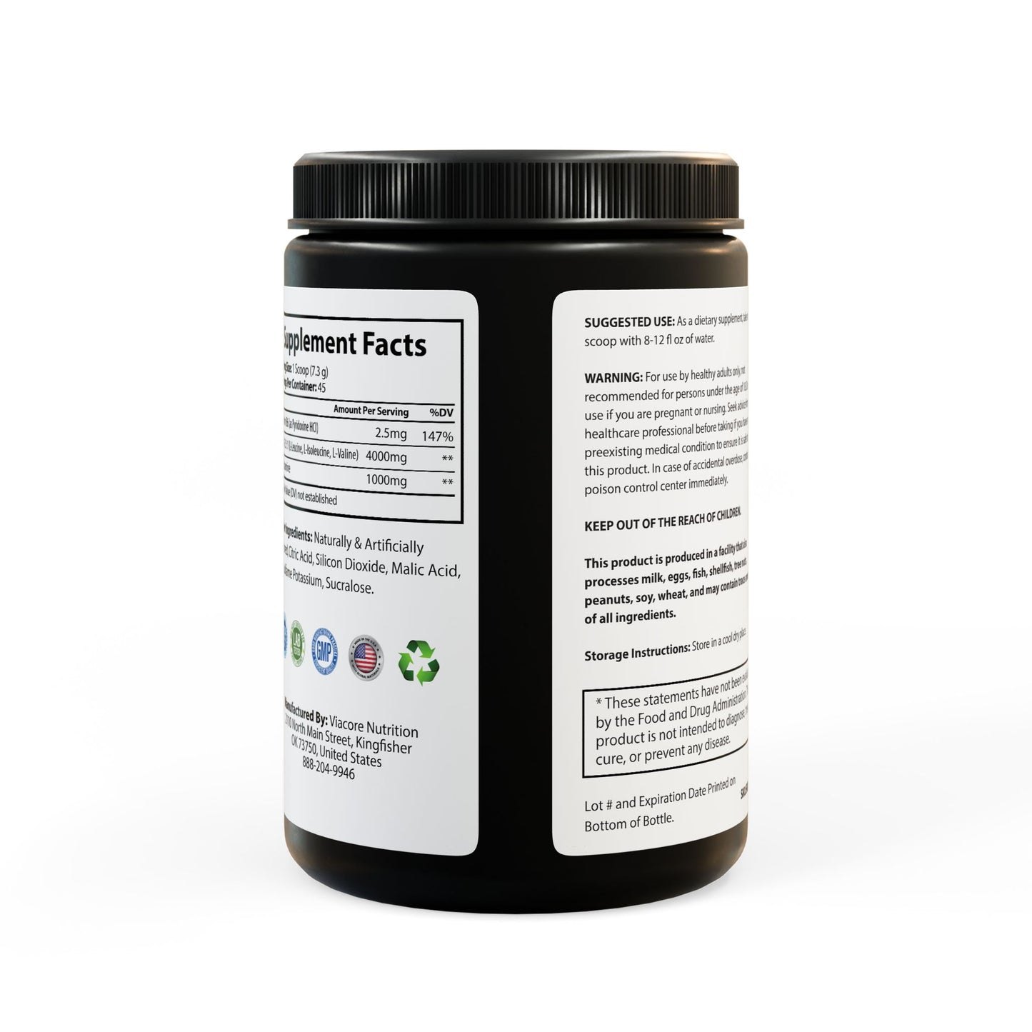 BCAA Supplement, Watermelon (325g, 11.46oz, 45 servings) By Dr. Asad Ali Syed