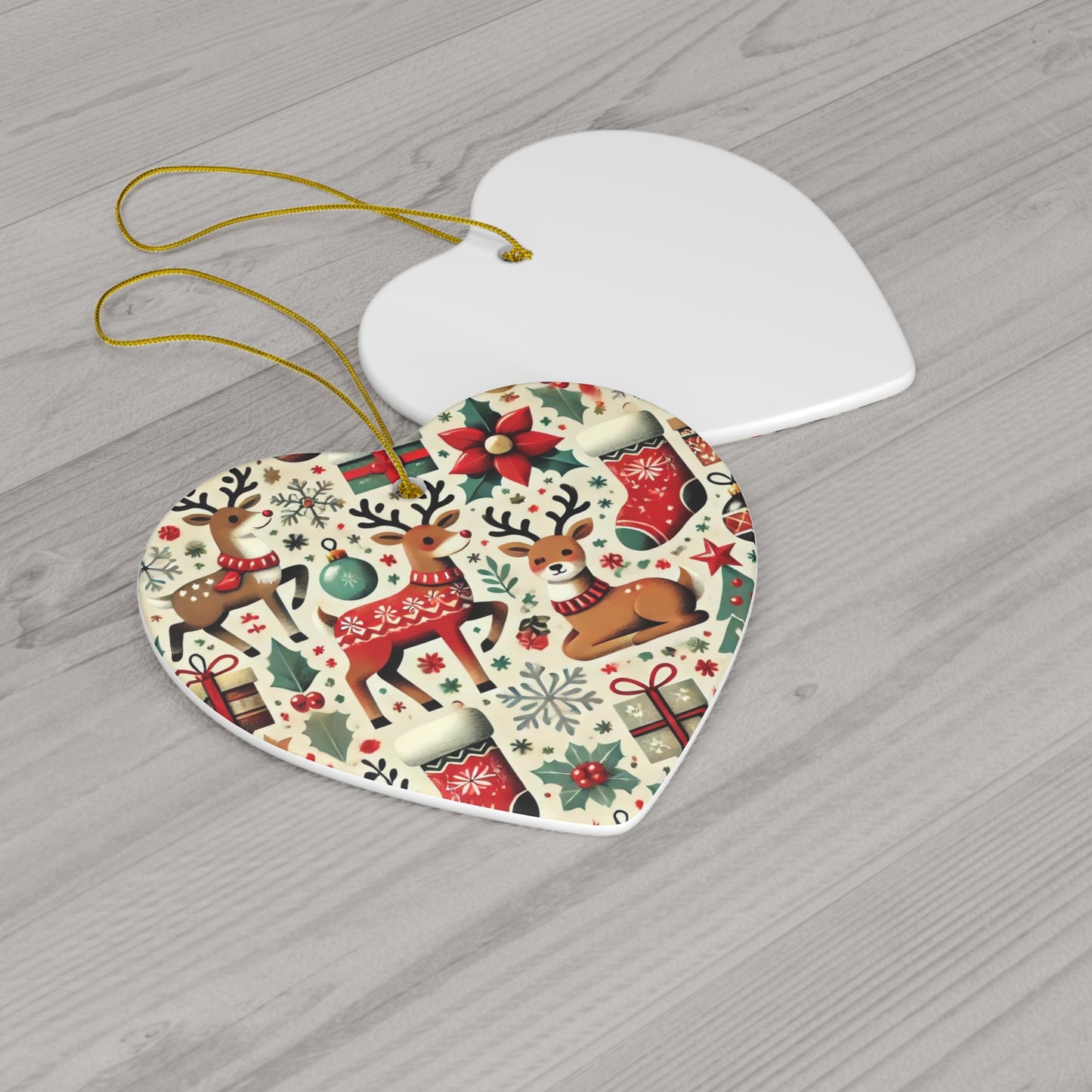 Ceramic Ornament, 4 Shapes