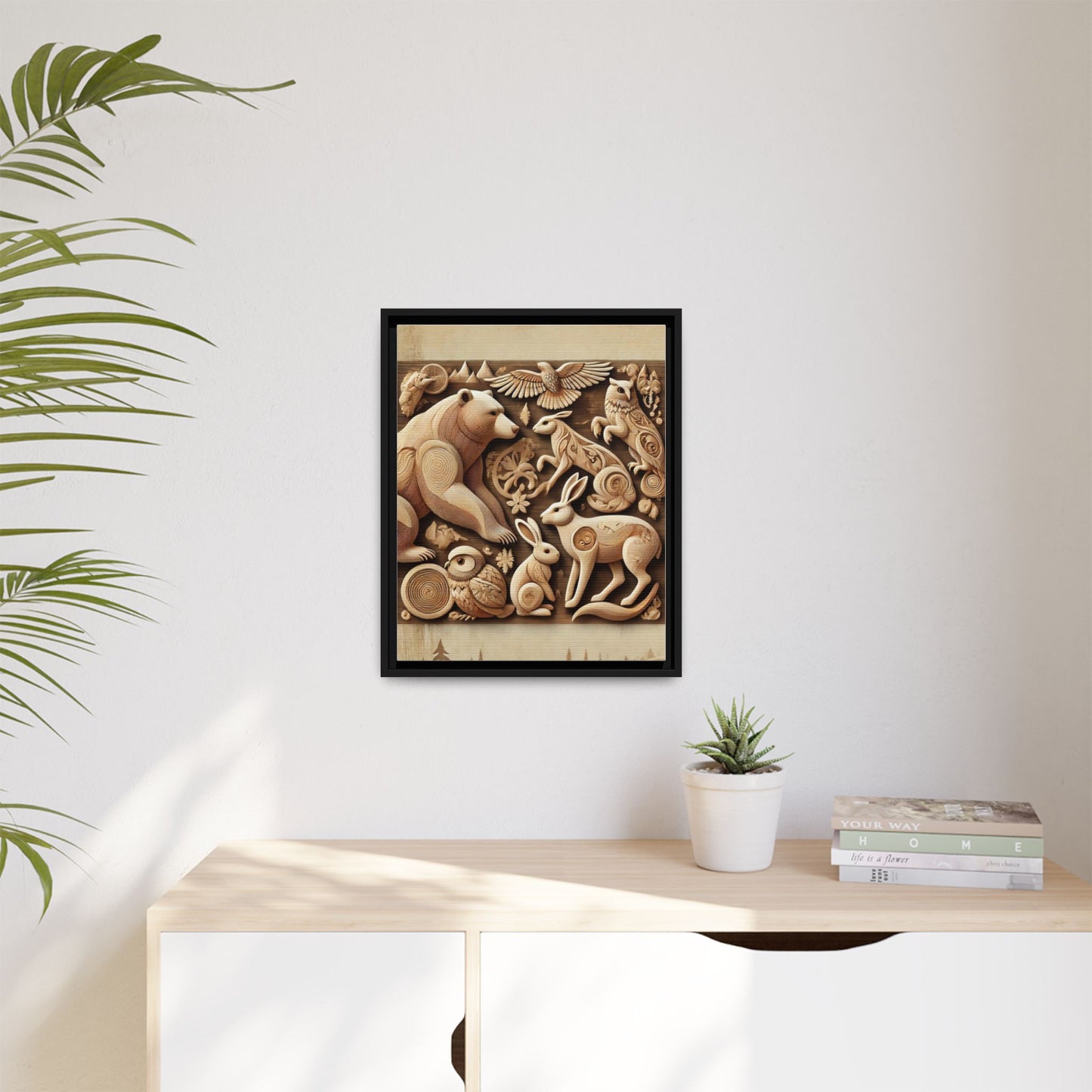 Matte Canvas, Framed (Multi-color)