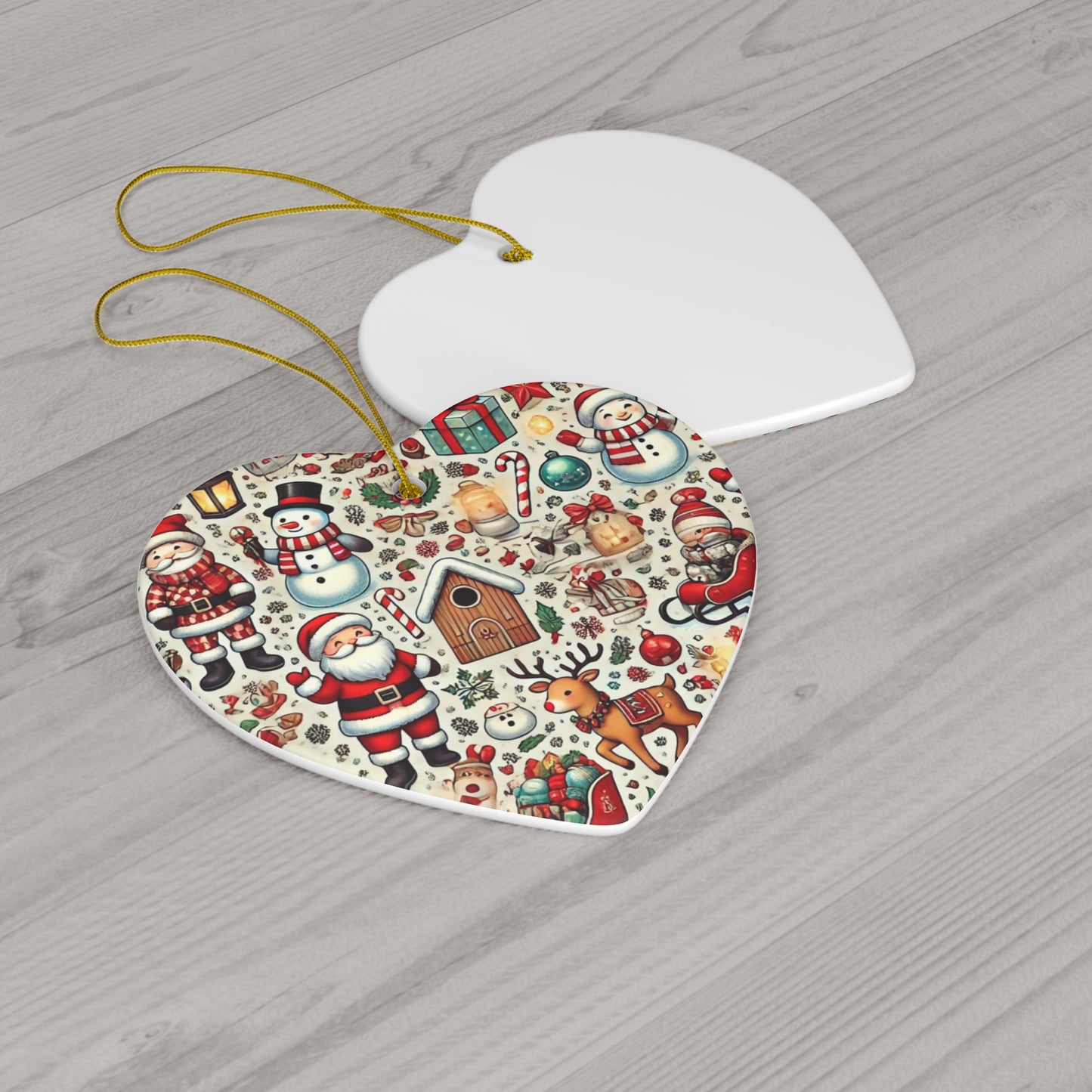Ceramic Ornament, 4 Shapes