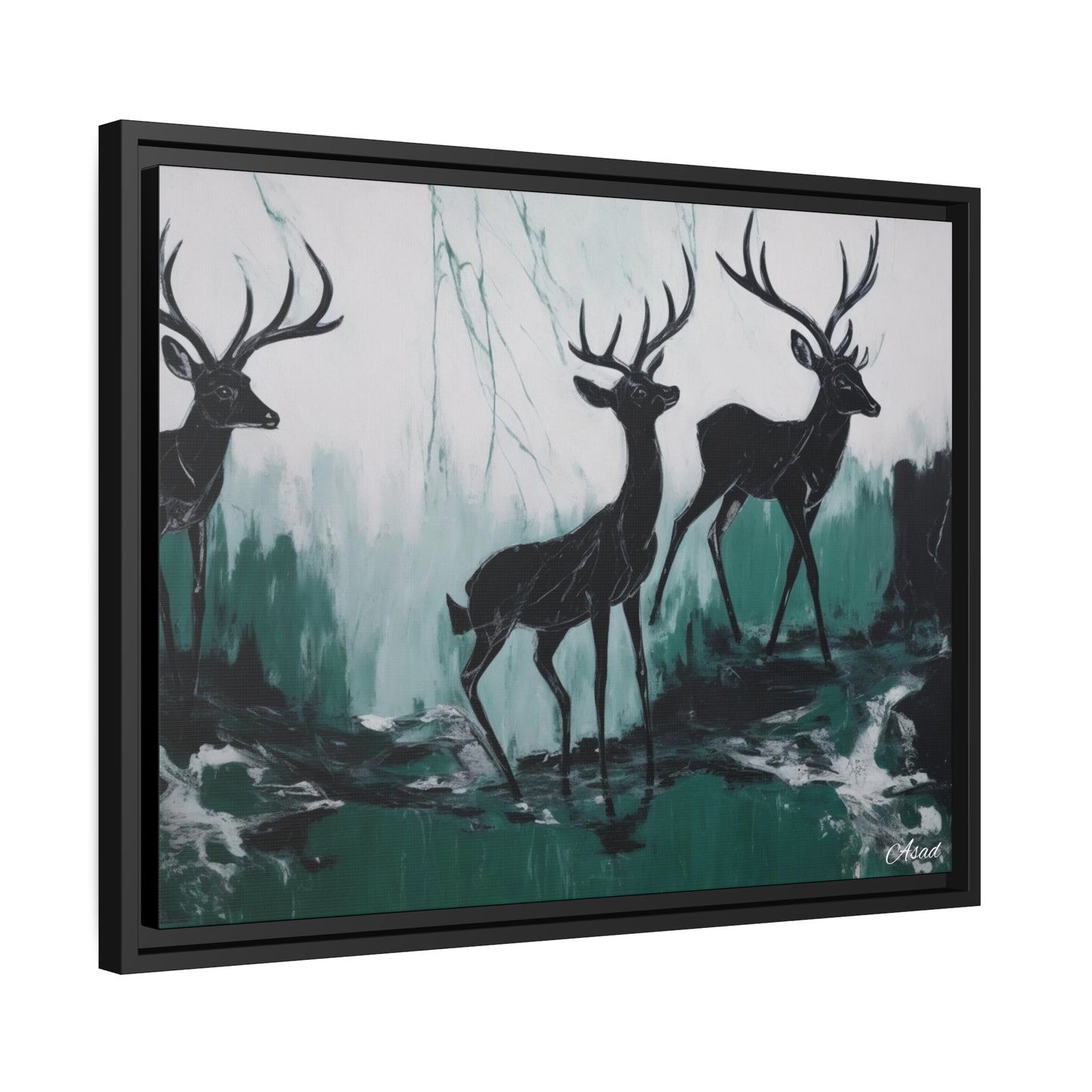 Matte Canvas, Black Frame