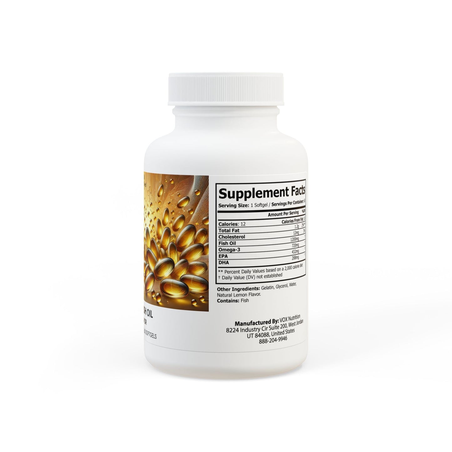 Omega 3 Fish Oil Supplement (60 Softgels) By Dr. Asad Ali Syed