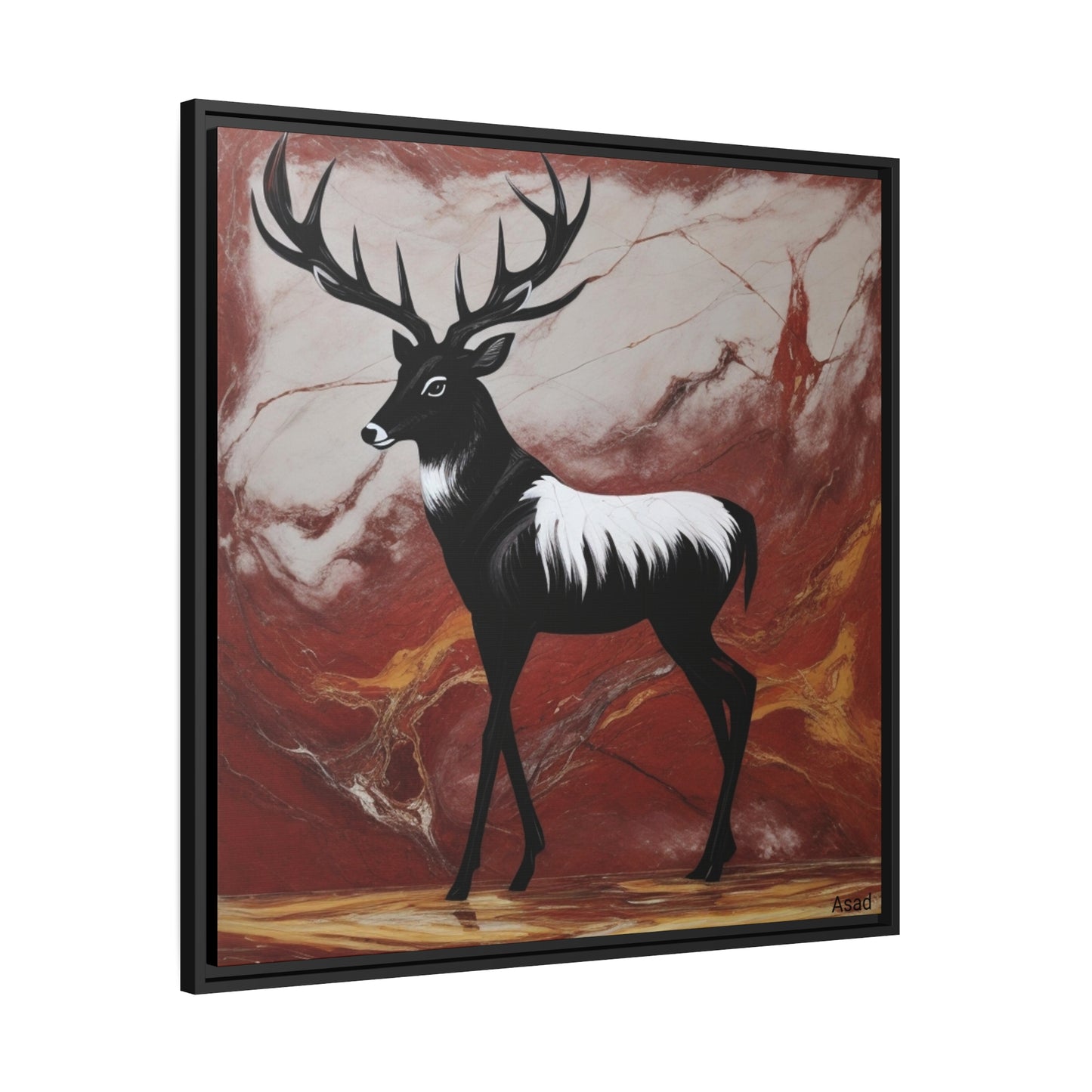 Matte Canvas, Black Frame