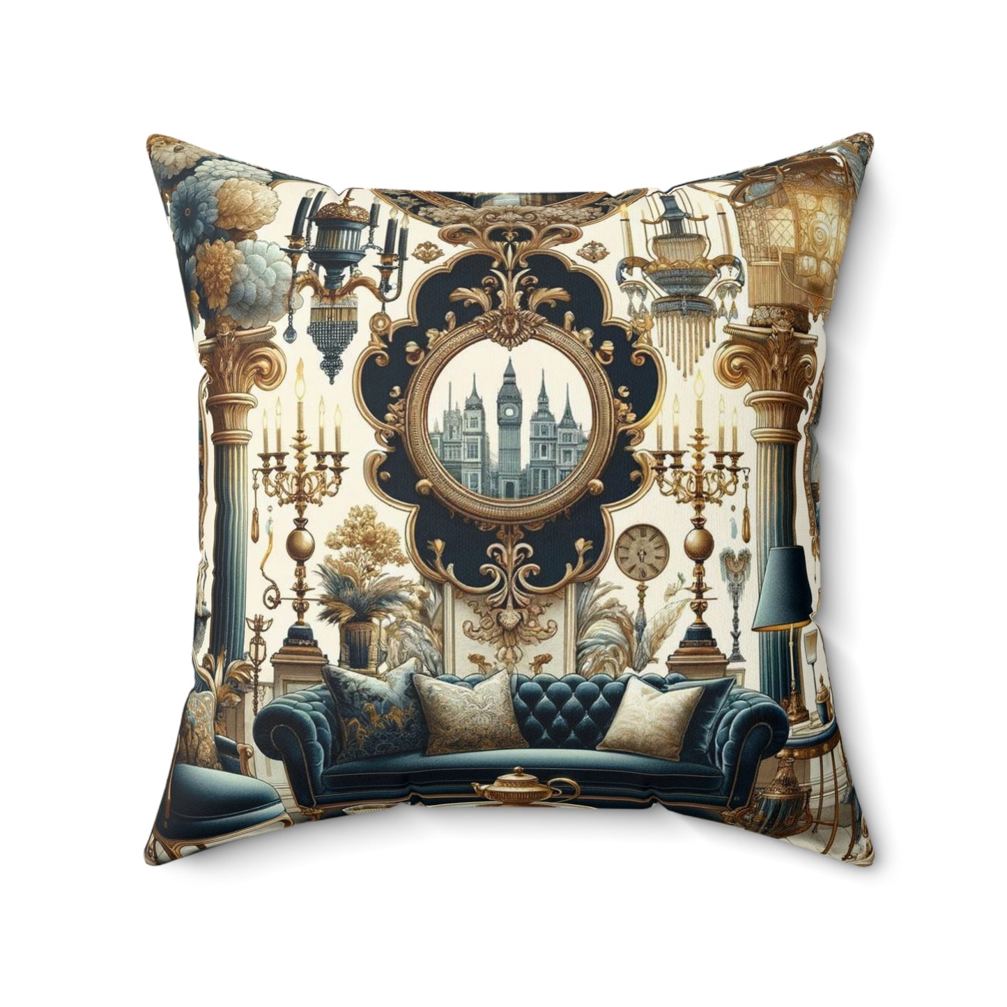 Spun Polyester Square Pillow