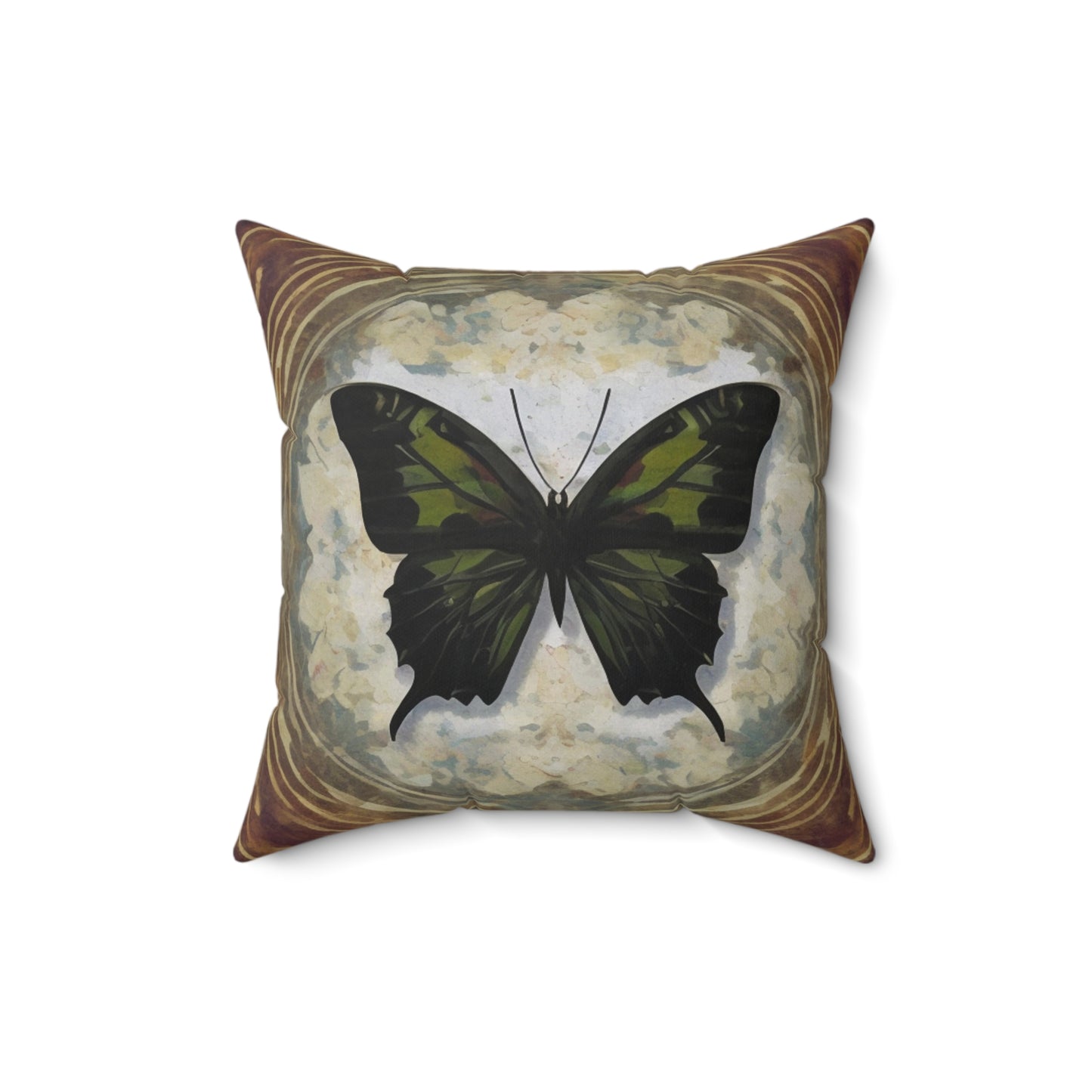 A Spun Polyester Square Pillow