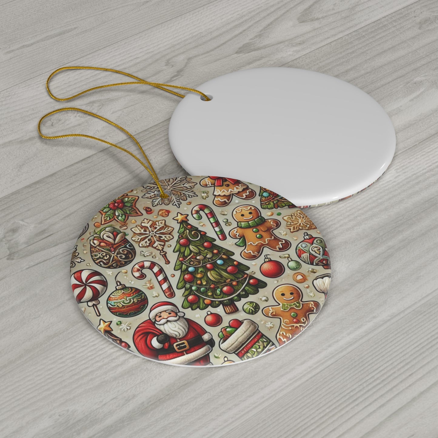 Ceramic Ornament, 4 Shapes