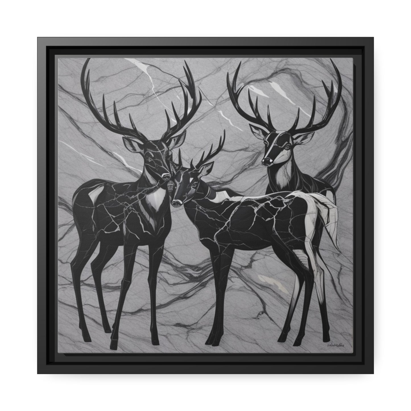Matte Canvas, Black Frame