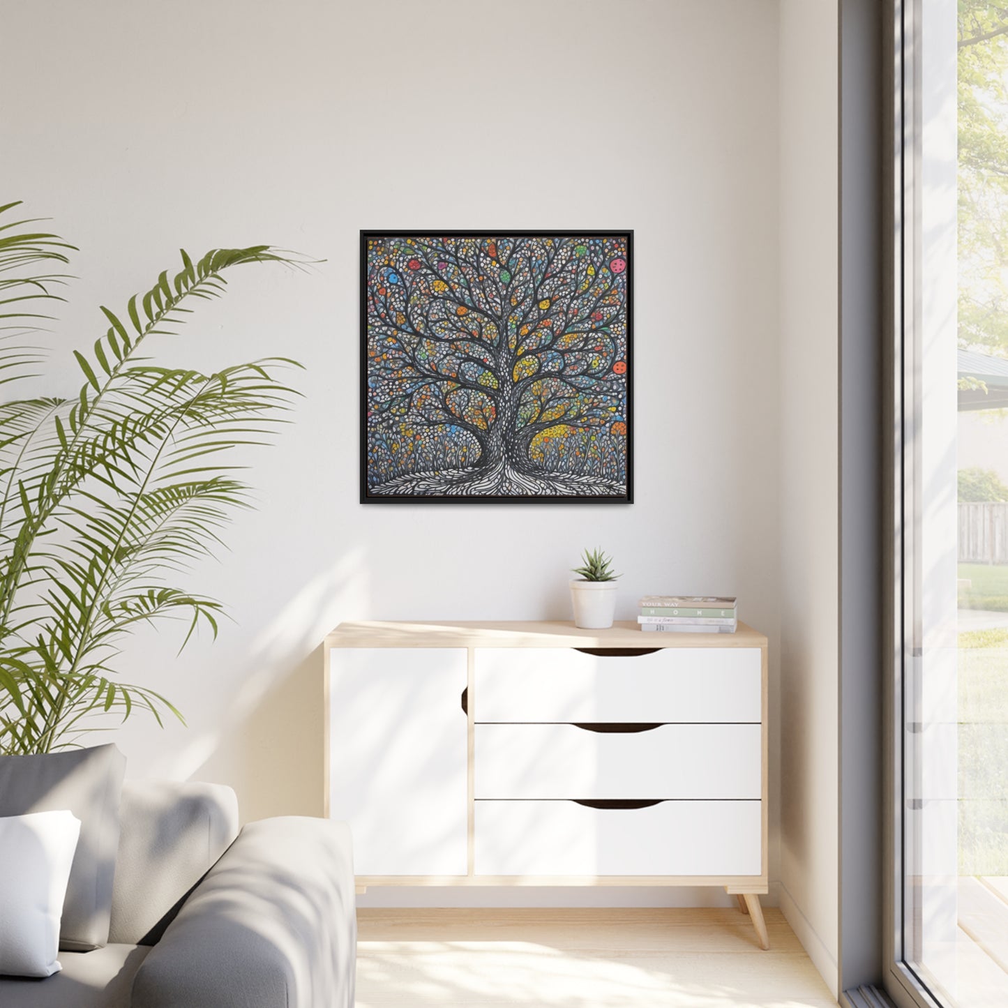 Matte Canvas, Black Frame