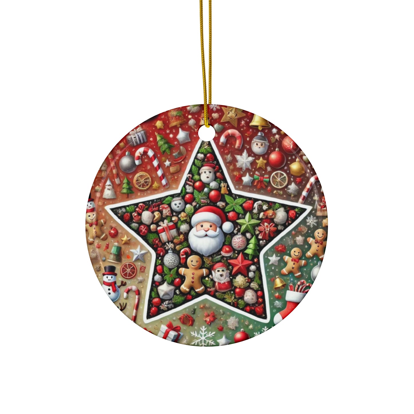 Ceramic Ornament, 4 Shapes