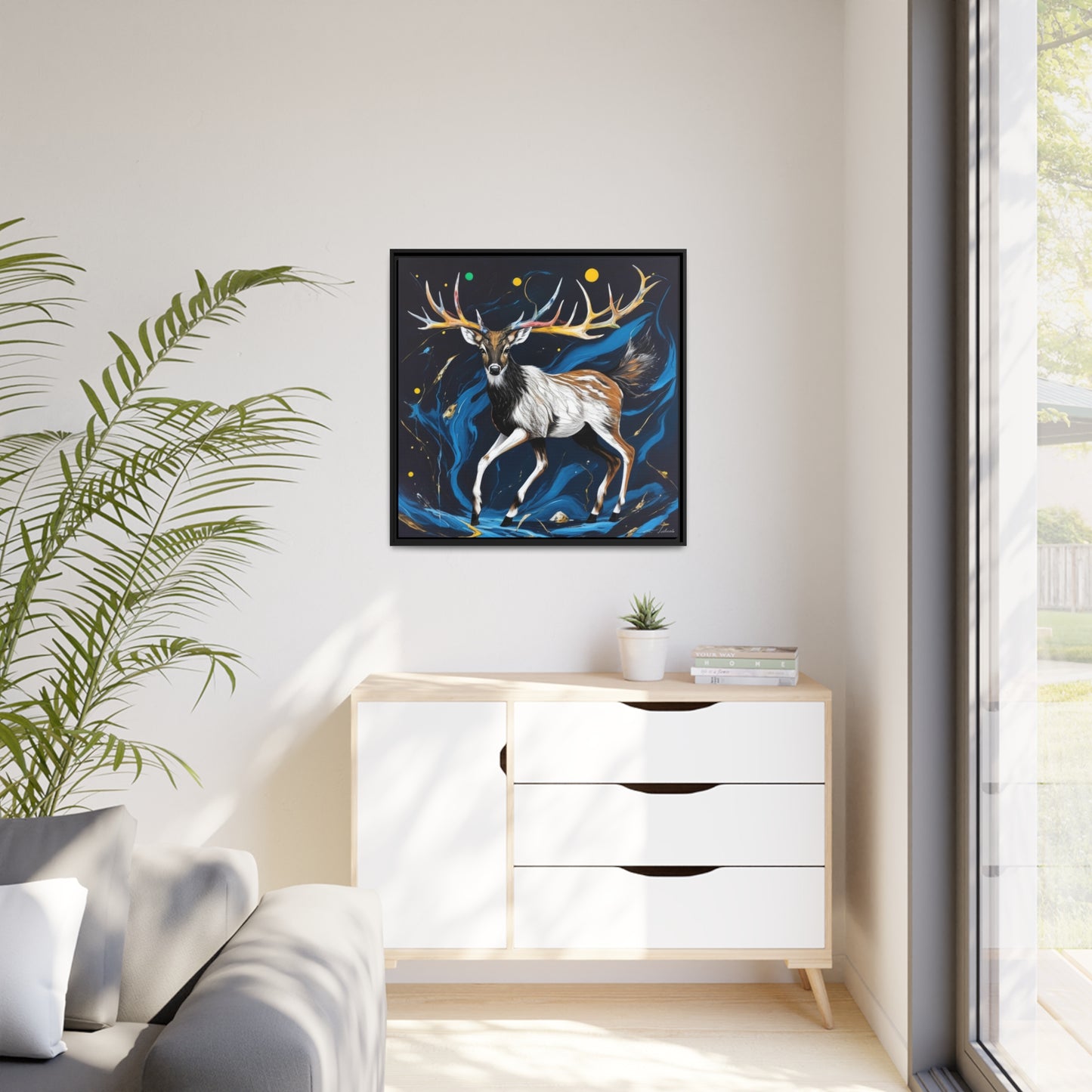 Matte Canvas, Black Frame