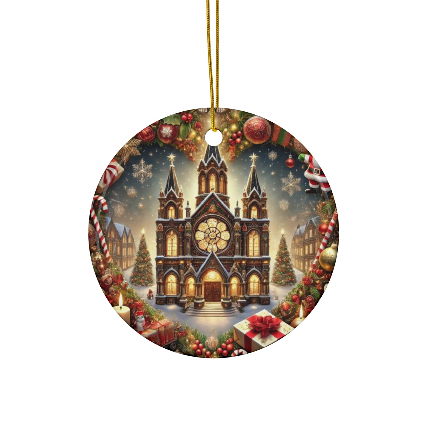 Ceramic Ornament, 4 Shapes