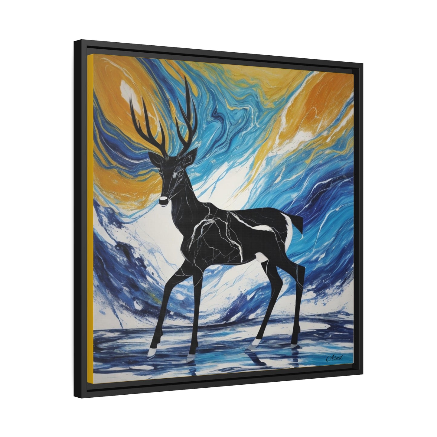 Matte Canvas, Black Frame