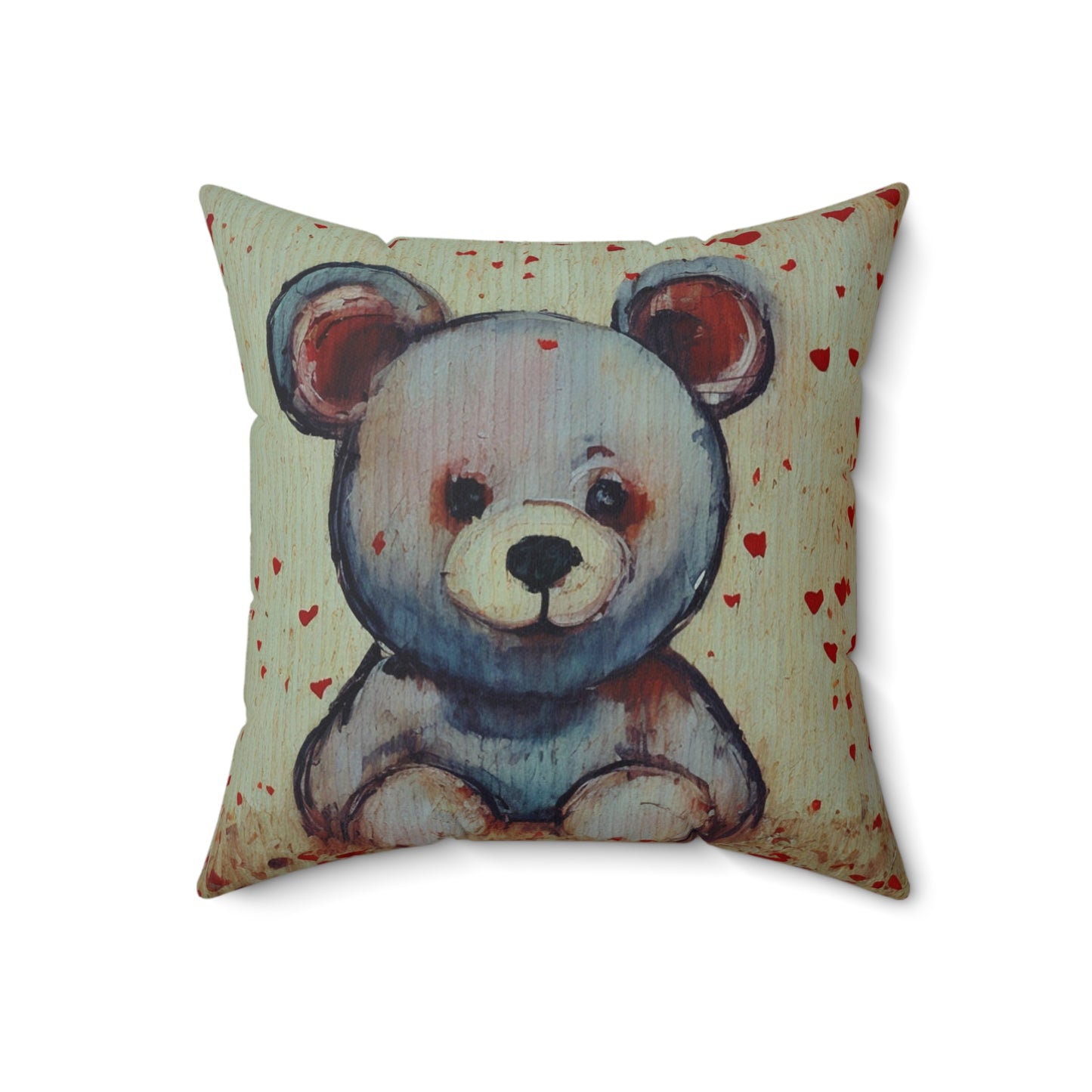 A Spun Polyester Square Pillow