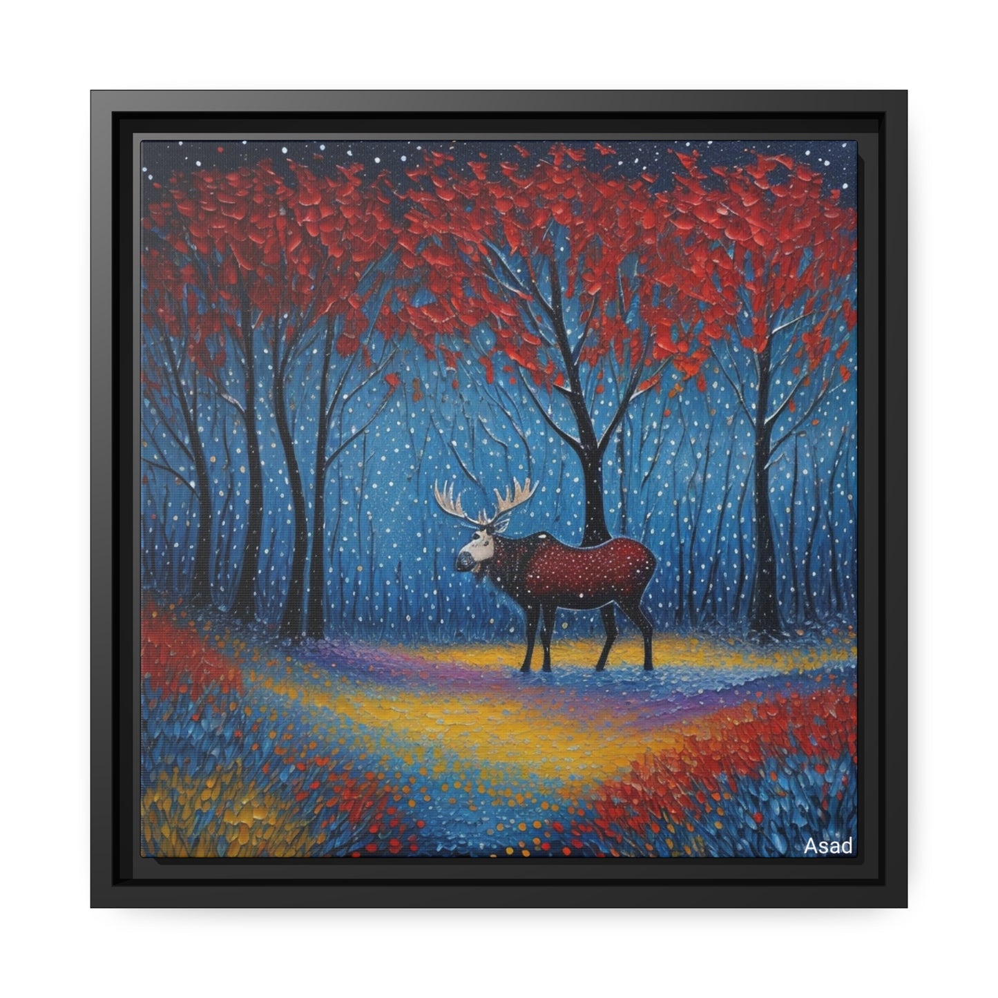 Matte Canvas, Black Frame