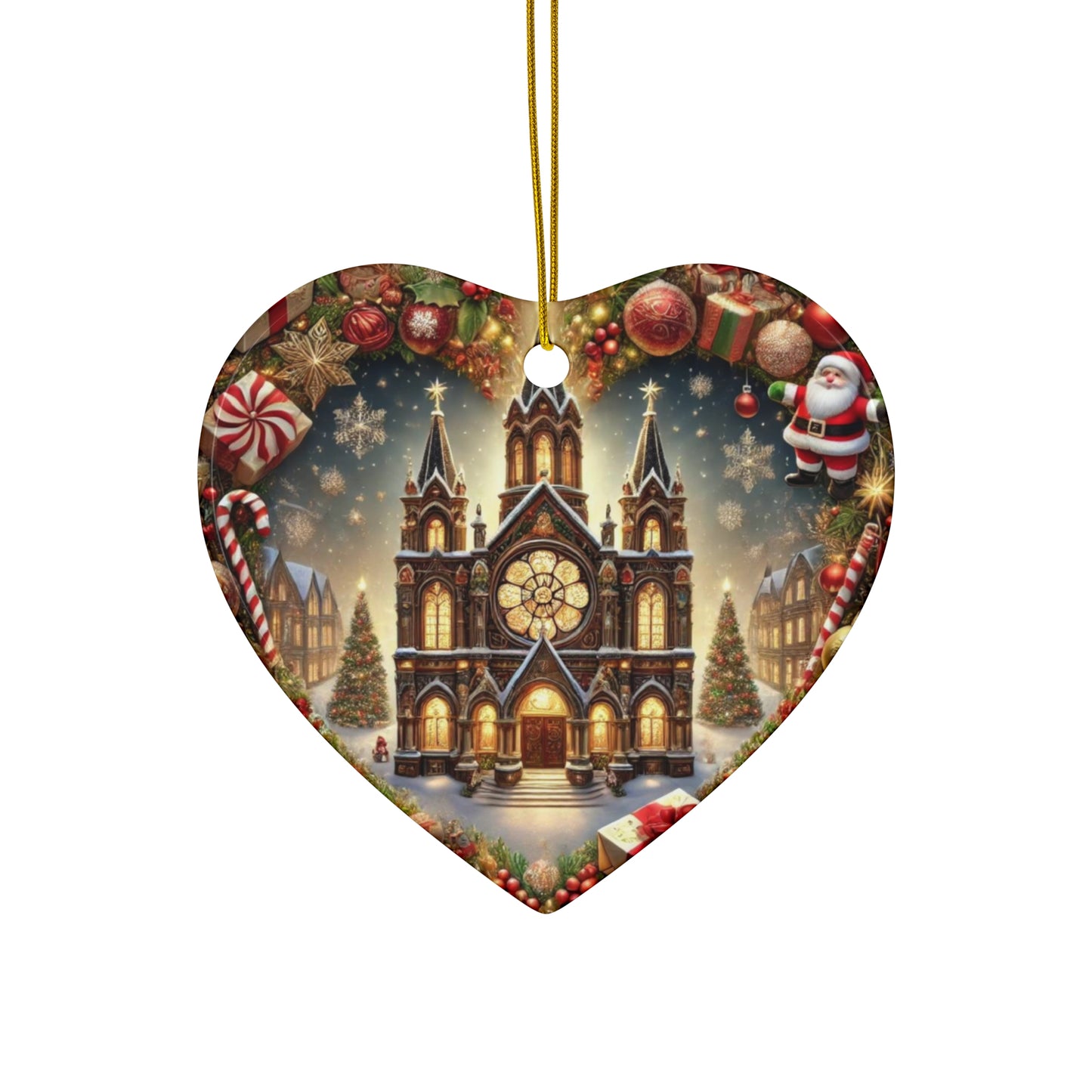 Ceramic Ornament, 4 Shapes