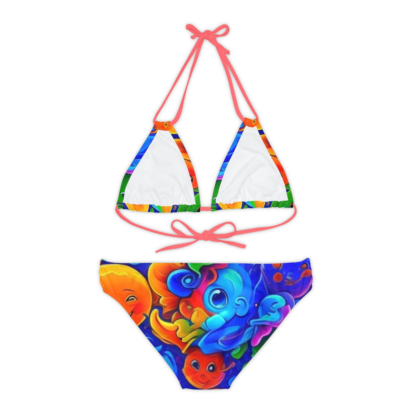 Strappy Bikini Set (AOP)