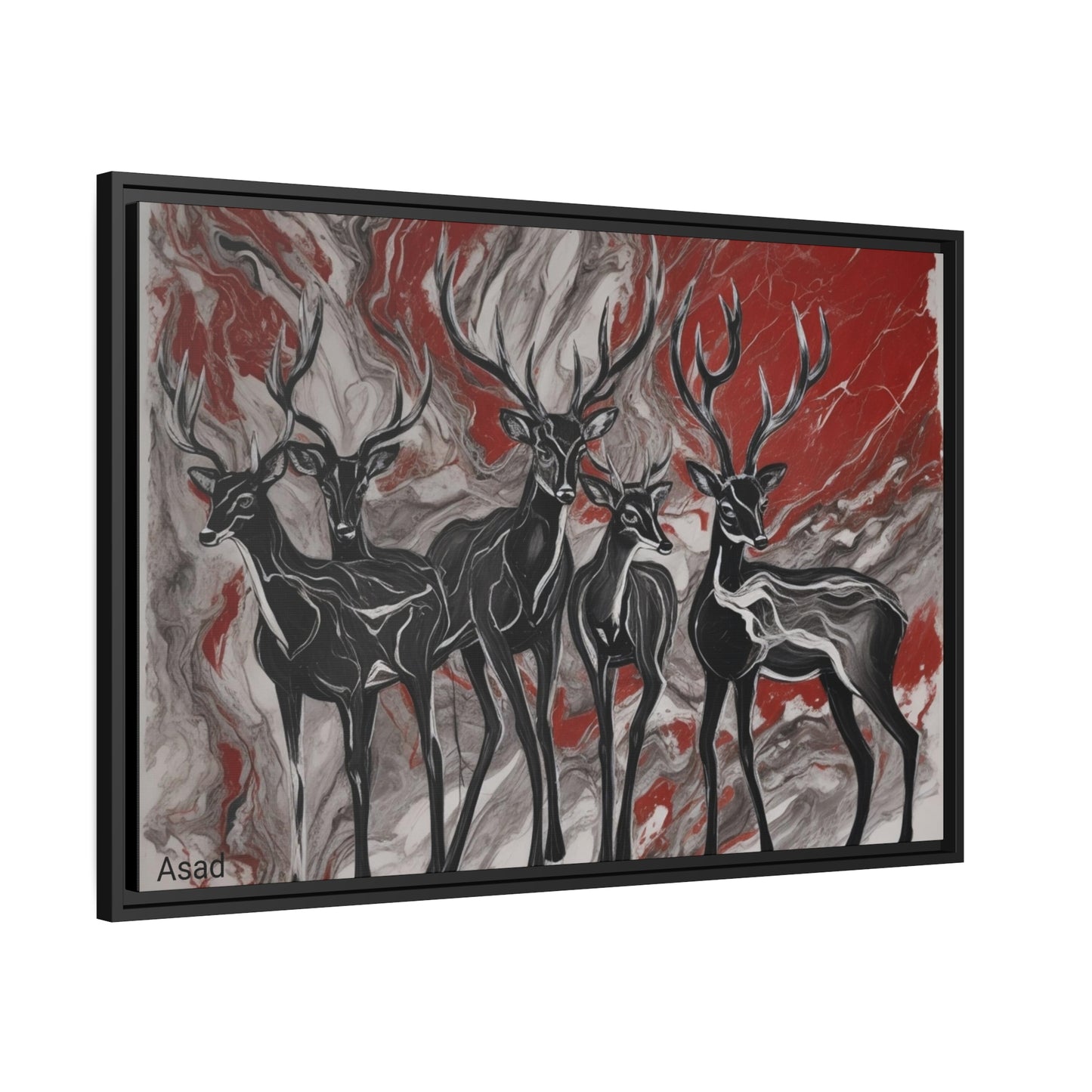 Matte Canvas, Black Frame