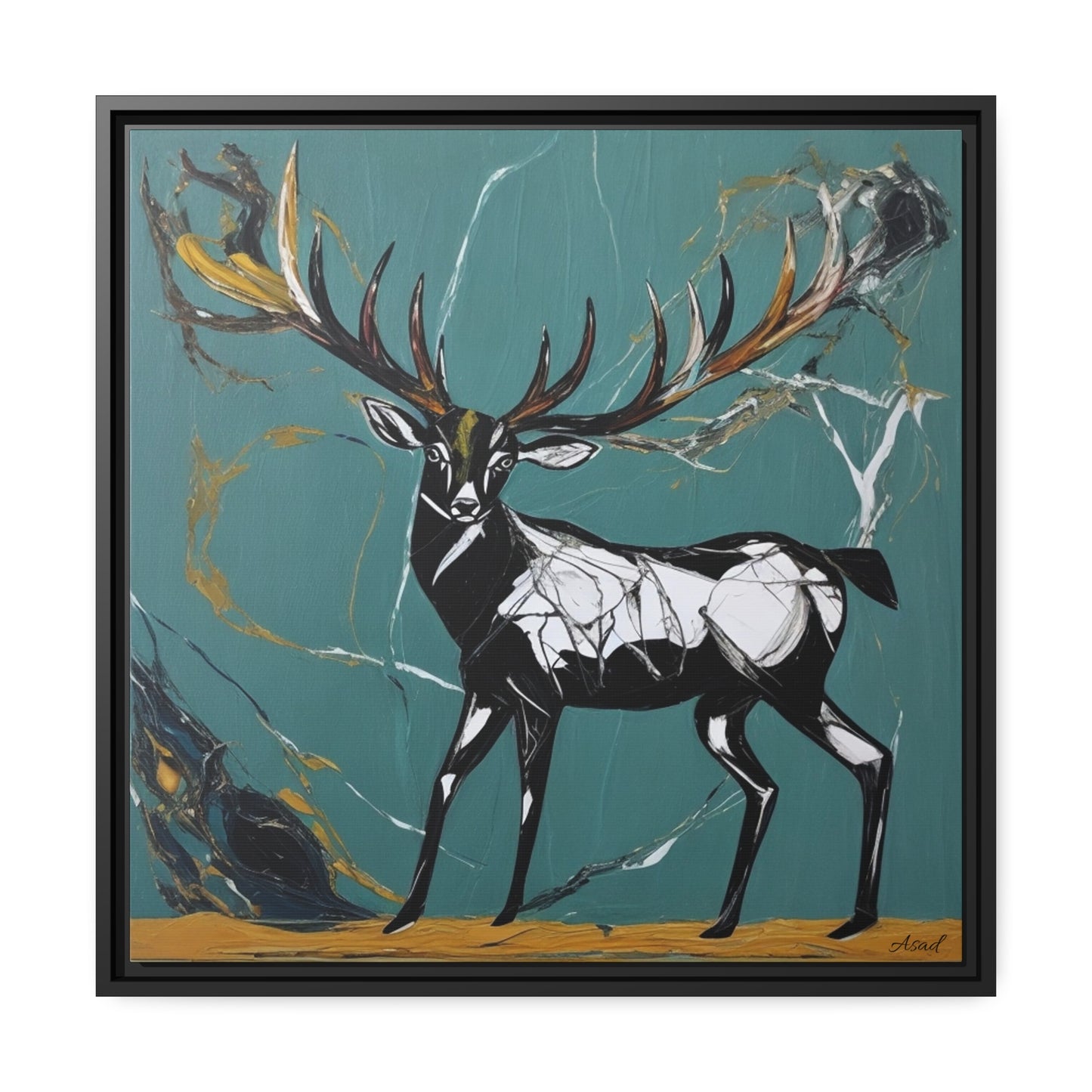 Matte Canvas, Black Frame